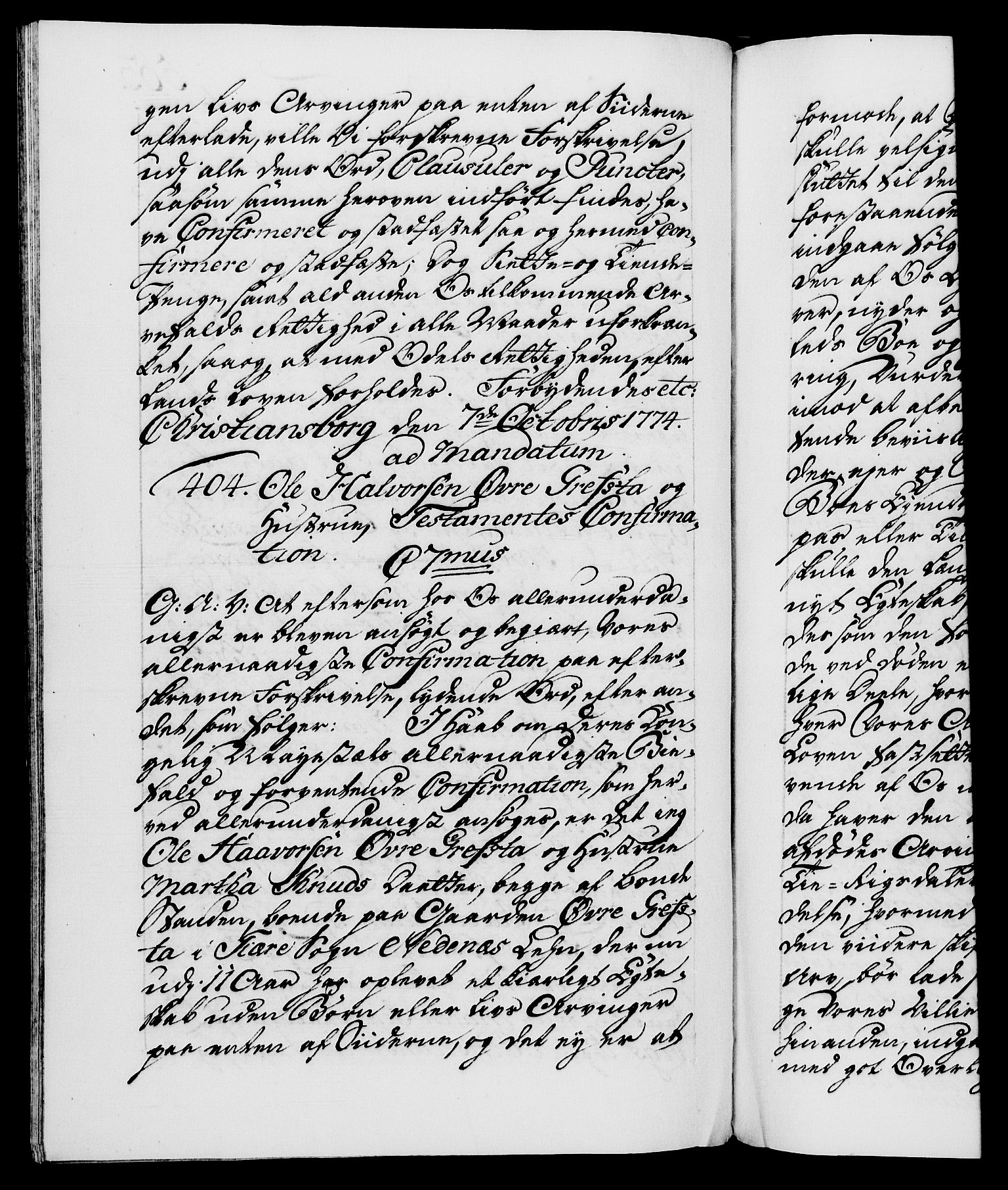 Danske Kanselli 1572-1799, AV/RA-EA-3023/F/Fc/Fca/Fcaa/L0046: Norske registre, 1773-1775, p. 563b