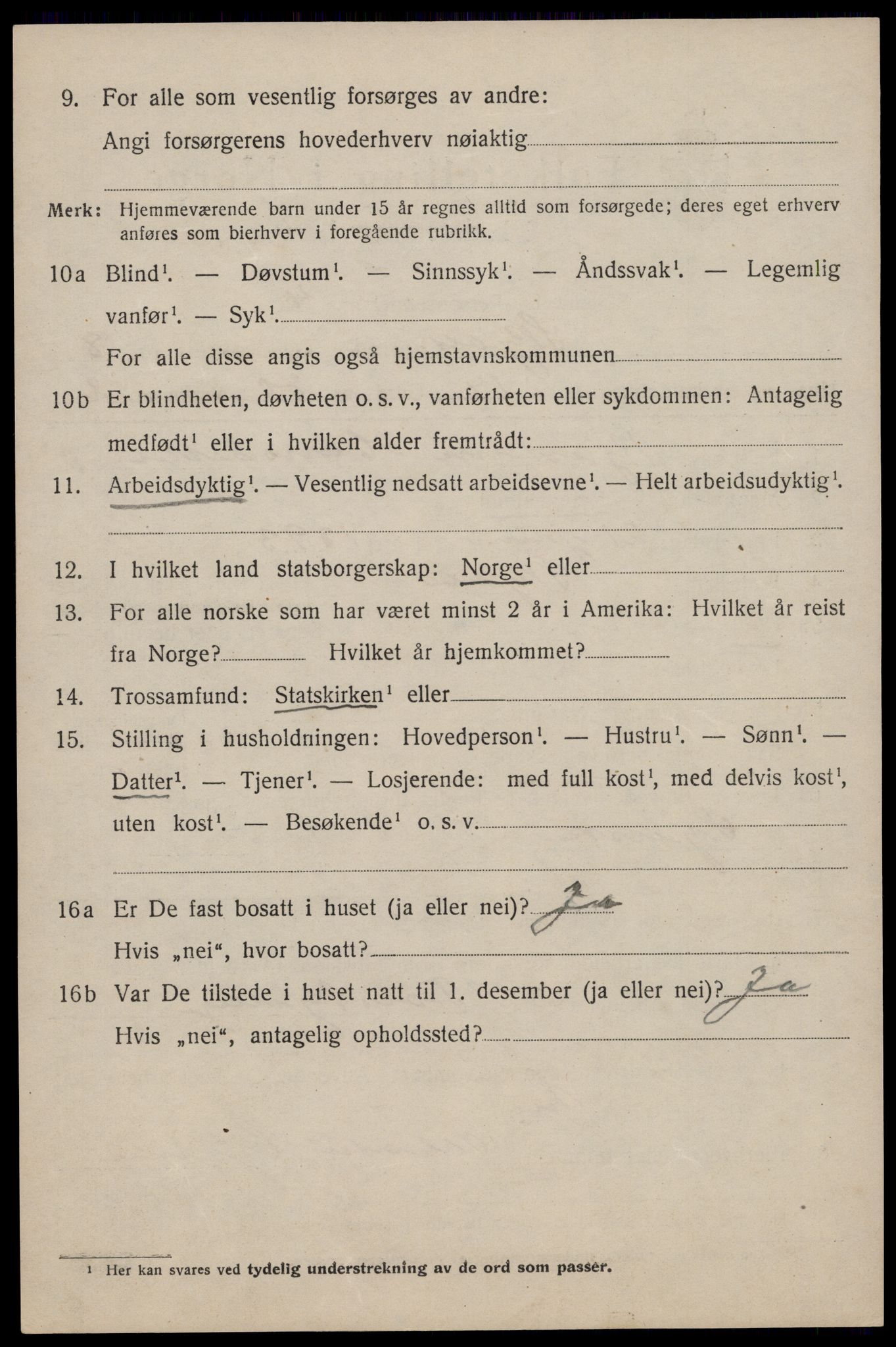 SAST, 1920 census for Skjold, 1920, p. 4323