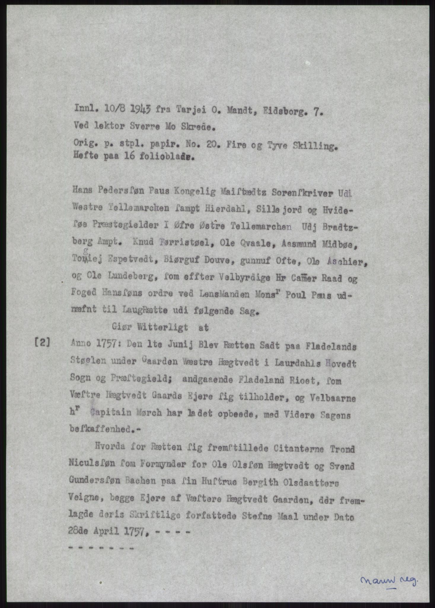 Samlinger til kildeutgivelse, Diplomavskriftsamlingen, RA/EA-4053/H/Ha, p. 1758