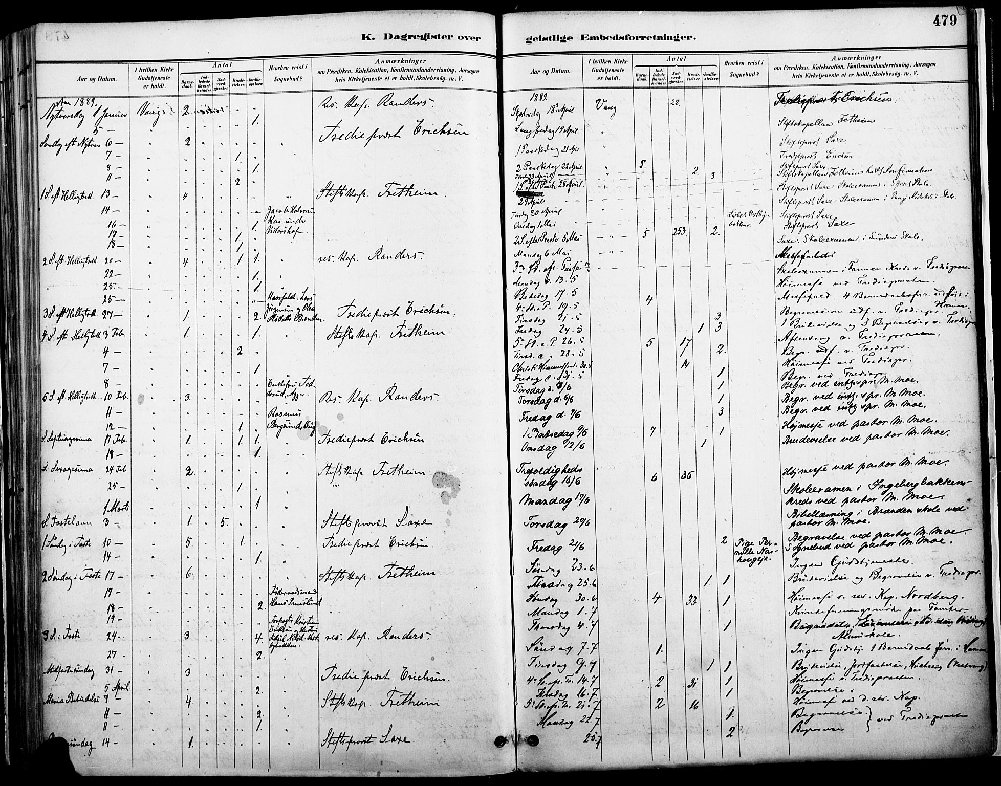 Vang prestekontor, Hedmark, SAH/PREST-008/H/Ha/Haa/L0019A: Parish register (official) no. 19, 1886-1900, p. 479