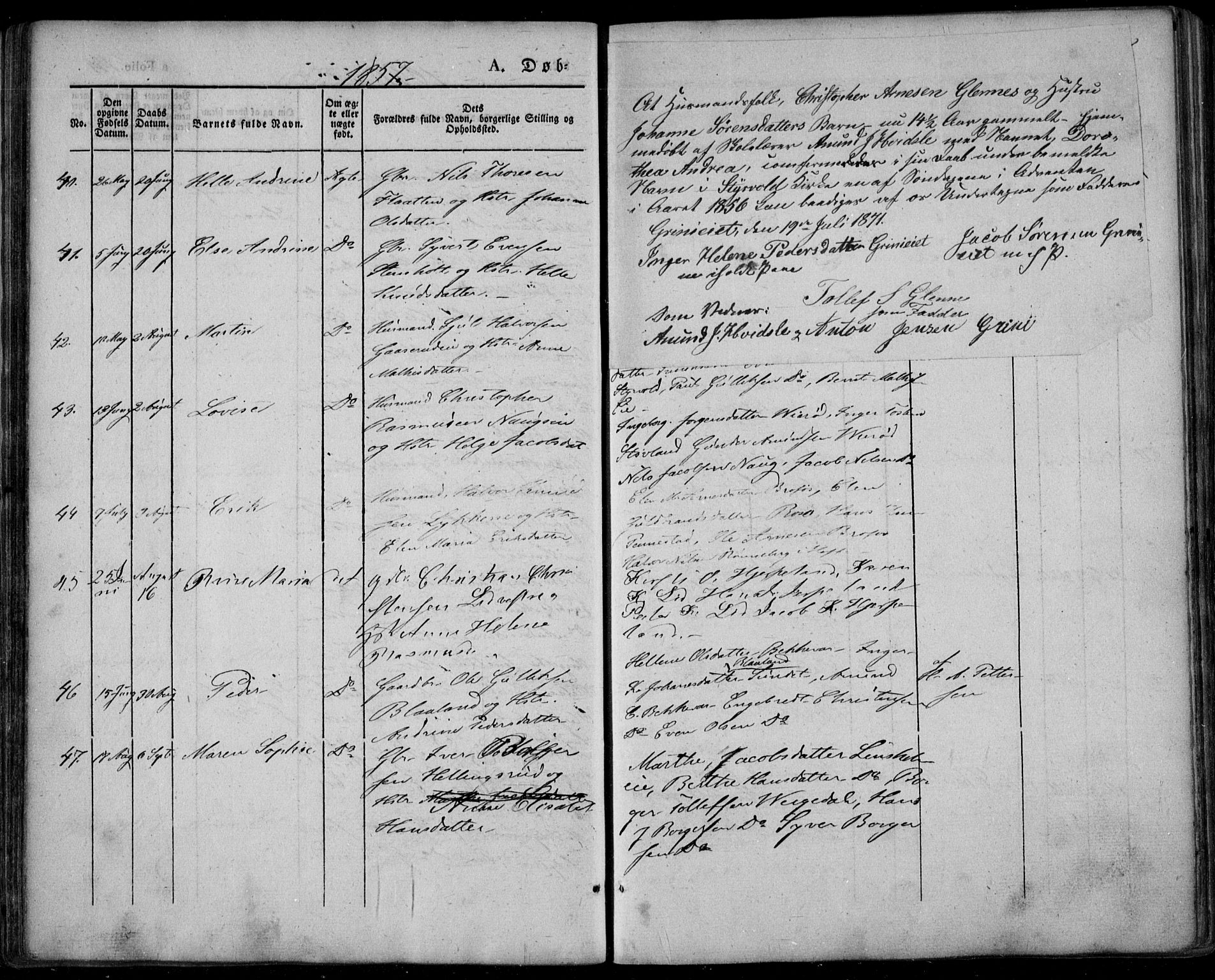 Lardal kirkebøker, AV/SAKO-A-350/F/Fa/L0006: Parish register (official) no. I 6, 1835-1860, p. 145