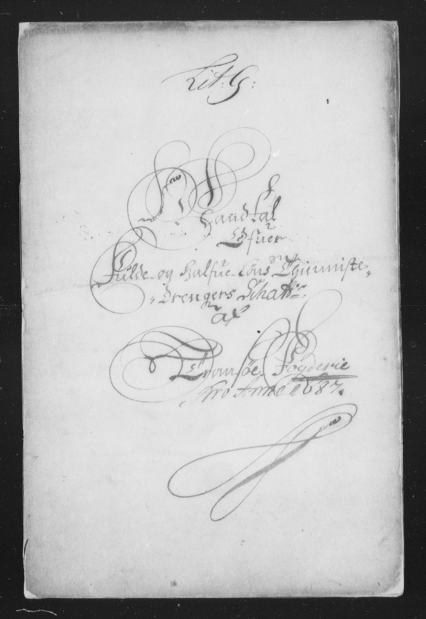 Rentekammeret inntil 1814, Reviderte regnskaper, Stiftamtstueregnskaper, Trondheim stiftamt og Nordland amt, RA/EA-6044/R/Rh/L0010: Nordland amt, 1687