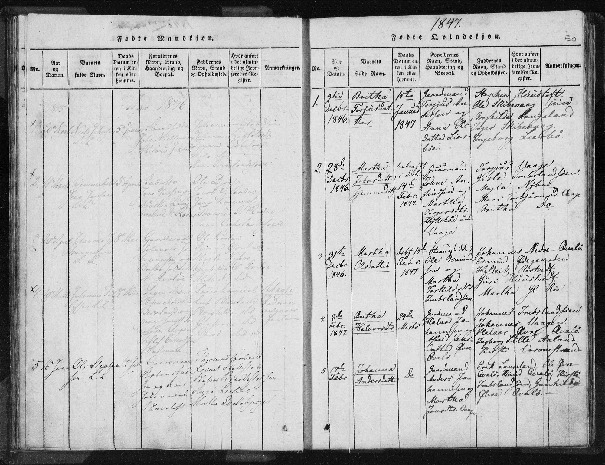 Vikedal sokneprestkontor, AV/SAST-A-101840/01/IV: Parish register (official) no. A 5, 1817-1850, p. 50