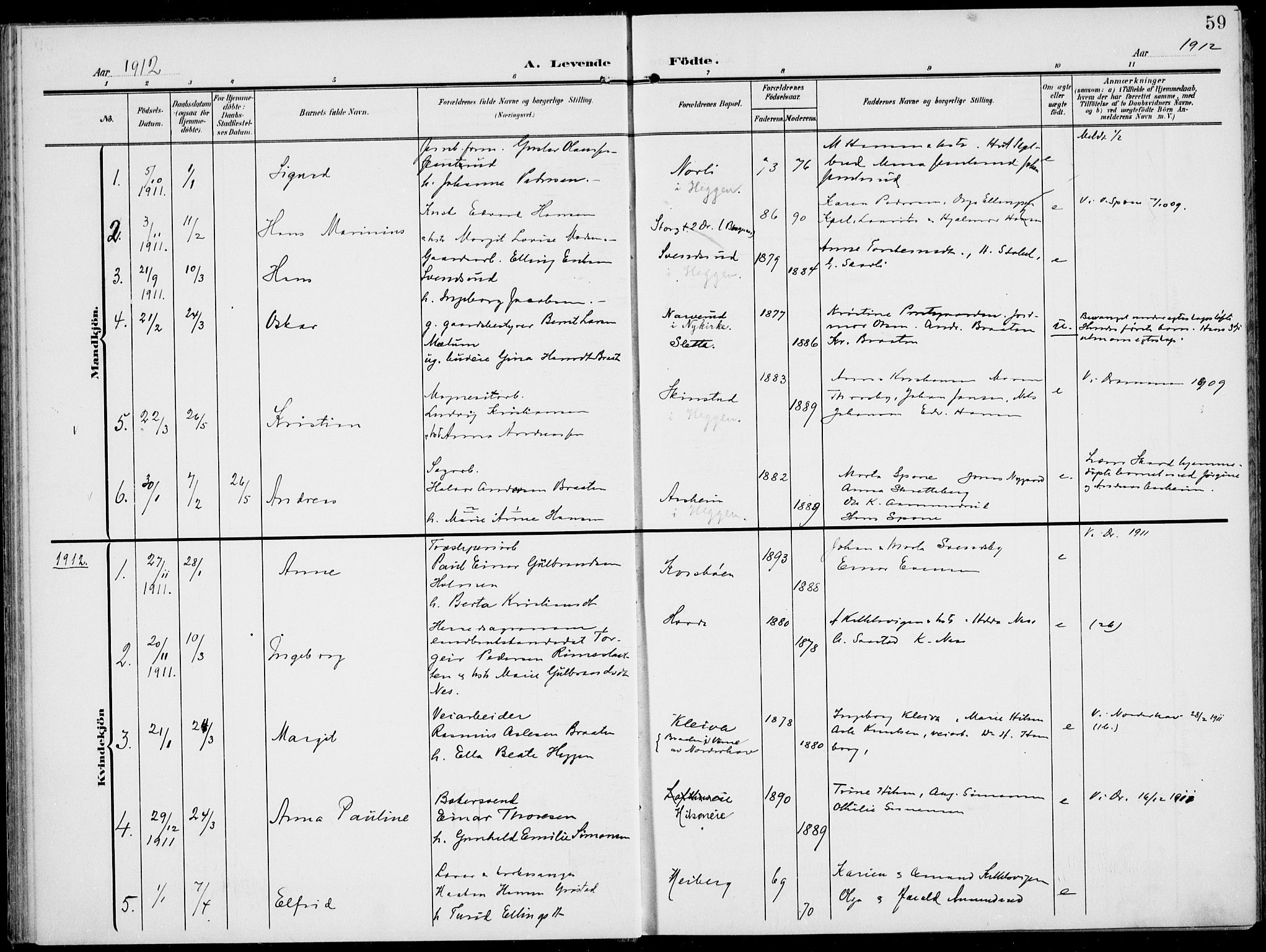 Modum kirkebøker, AV/SAKO-A-234/F/Fa/L0019: Parish register (official) no. 19, 1890-1914, p. 59