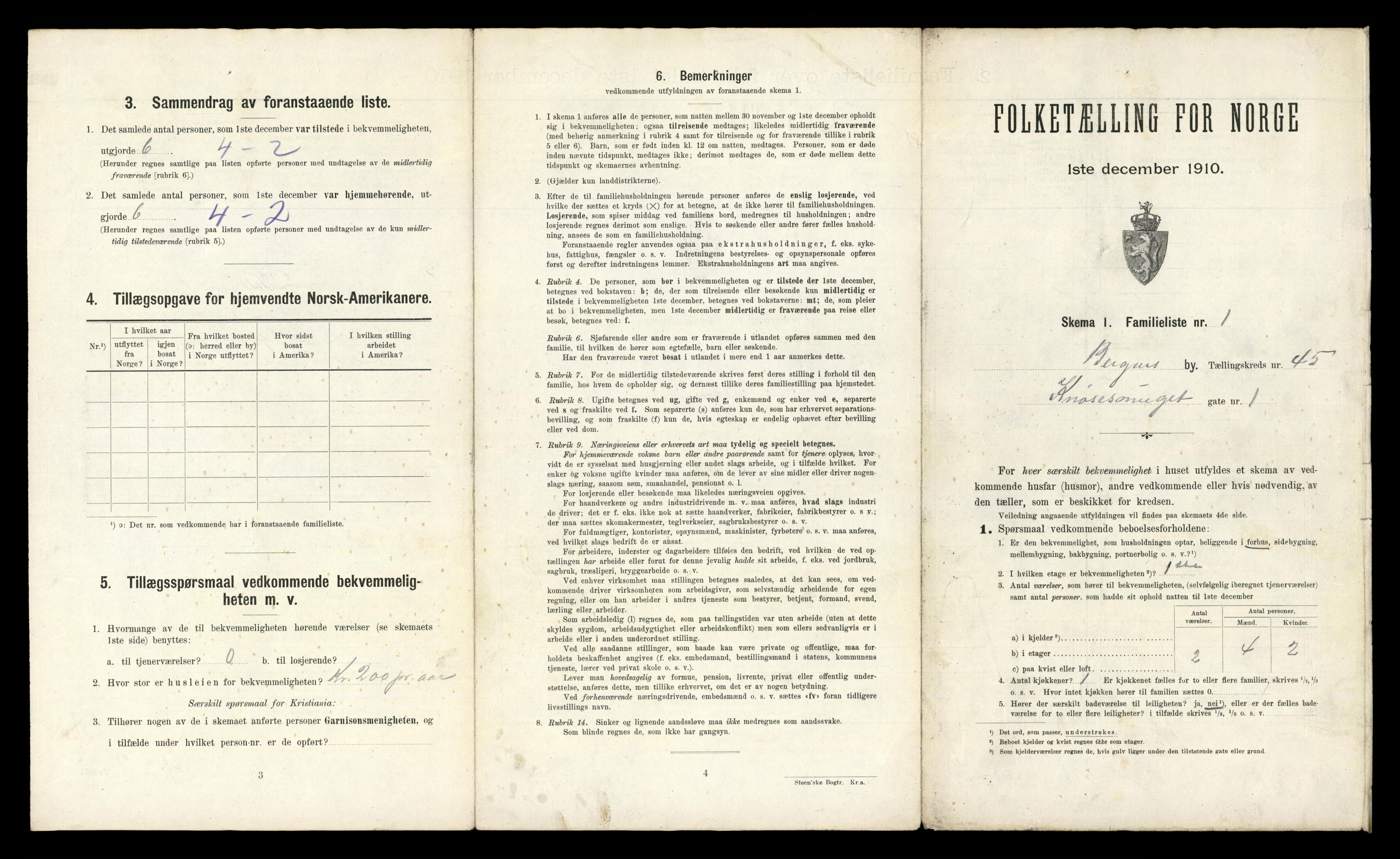 RA, 1910 census for Bergen, 1910, p. 15649