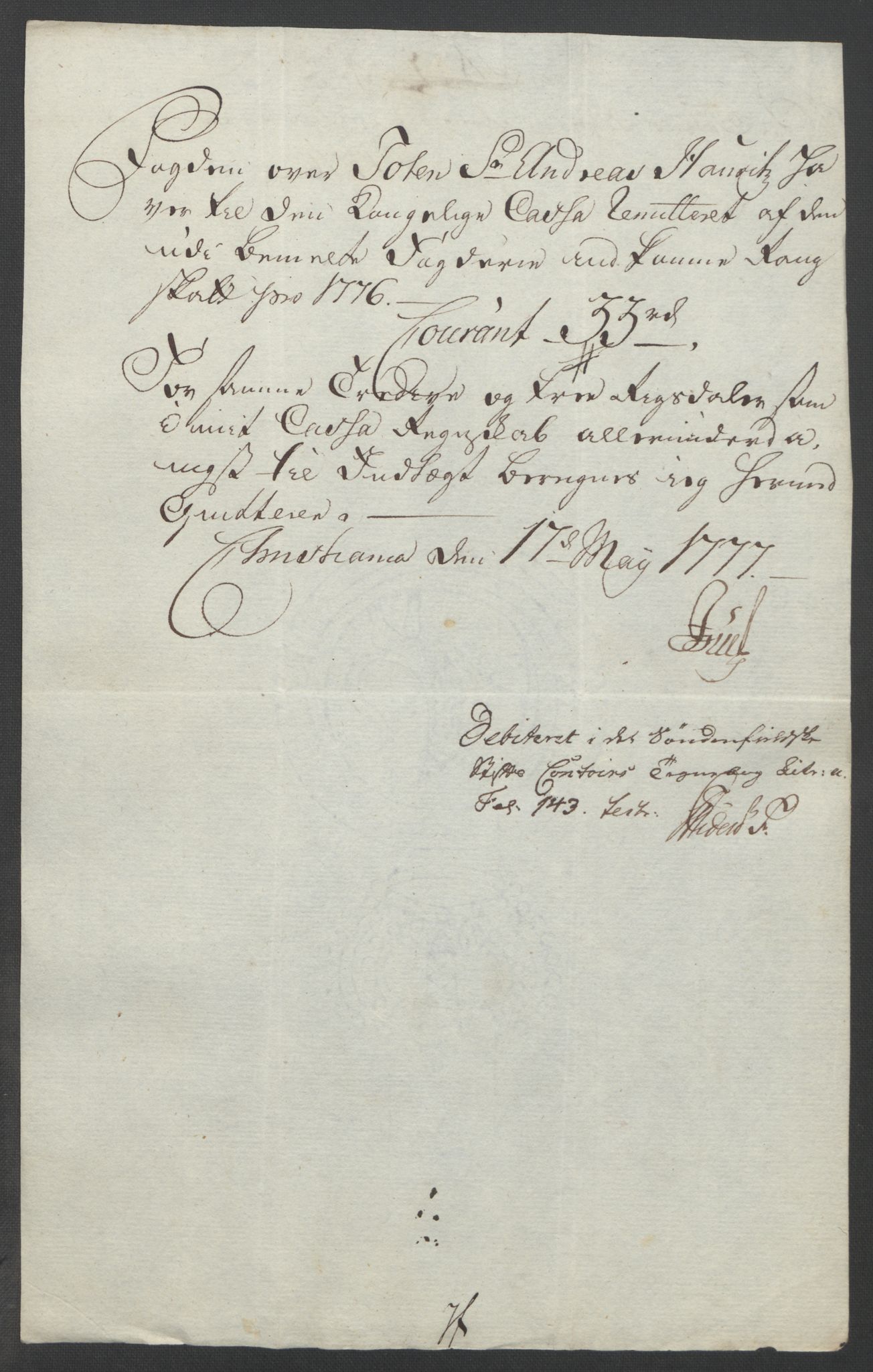 Rentekammeret inntil 1814, Reviderte regnskaper, Fogderegnskap, AV/RA-EA-4092/R19/L1399: Fogderegnskap Toten, Hadeland og Vardal, 1762-1783, p. 421