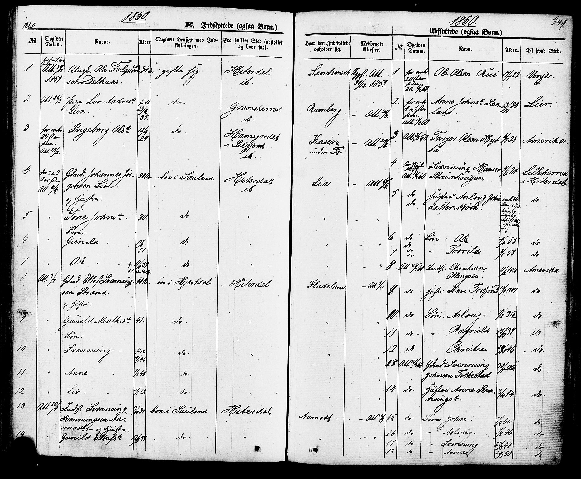 Hjartdal kirkebøker, SAKO/A-270/F/Fa/L0009: Parish register (official) no. I 9, 1860-1879, p. 349