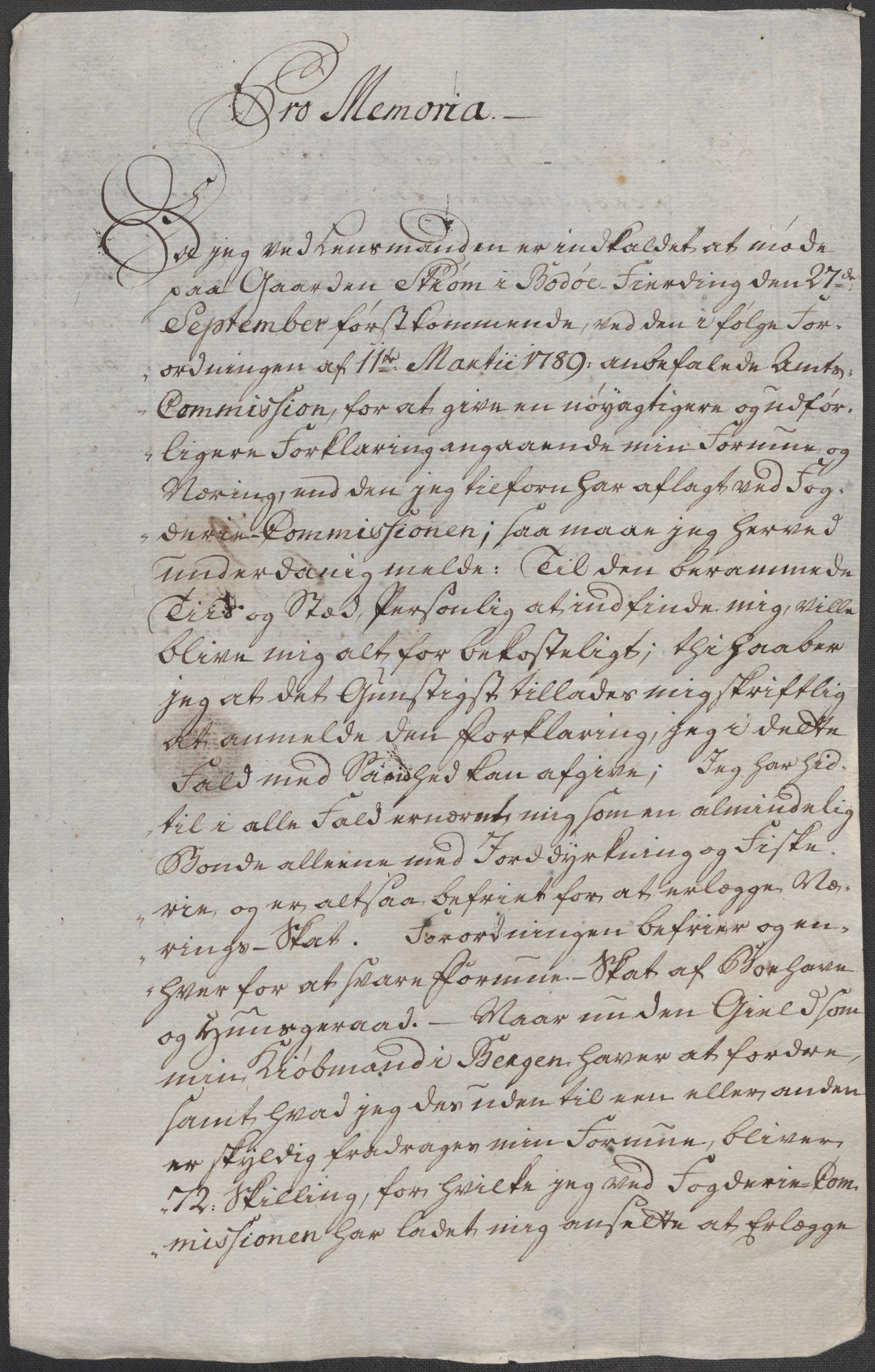 Rentekammeret inntil 1814, Reviderte regnskaper, Mindre regnskaper, AV/RA-EA-4068/Rf/Rfe/L0055: Vesterålen, Andenes og Lofoten fogderi, 1789, p. 107