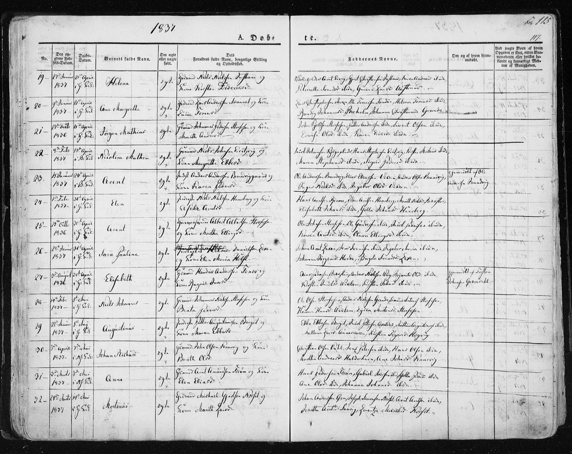 Ministerialprotokoller, klokkerbøker og fødselsregistre - Sør-Trøndelag, AV/SAT-A-1456/659/L0735: Parish register (official) no. 659A05, 1826-1841, p. 115