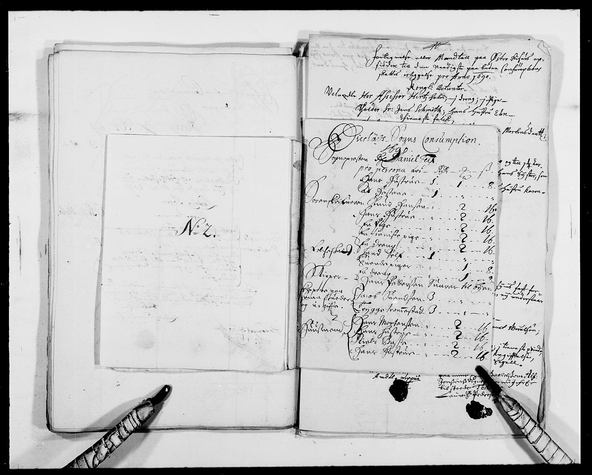 Rentekammeret inntil 1814, Reviderte regnskaper, Fogderegnskap, AV/RA-EA-4092/R39/L2310: Fogderegnskap Nedenes, 1690-1692, p. 255