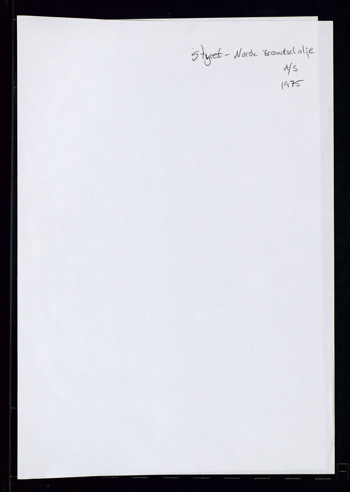 PA 1544 - Norsk Brændselolje A/S, AV/SAST-A-101965/1/A/Ab/L0008/0001: Styret, styremøter, bedriftsforsamling, generalforsamling  / Styret, 1975, p. 3