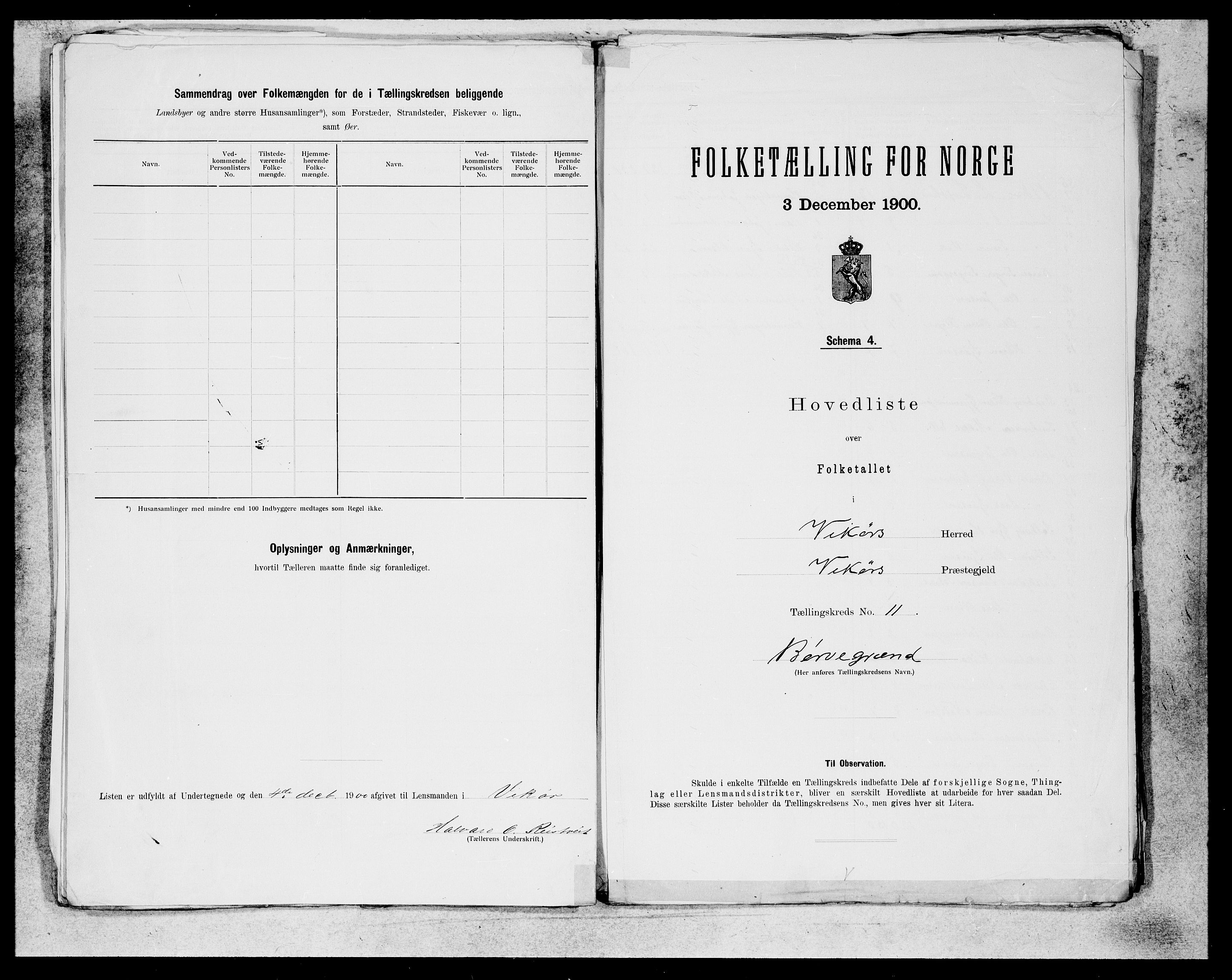 SAB, 1900 census for Kvam, 1900, p. 21