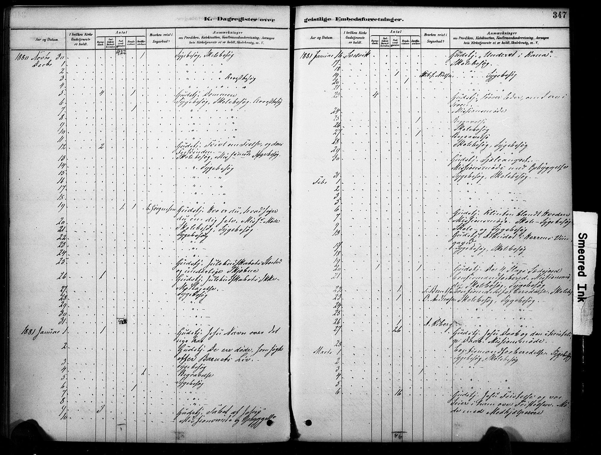 Strømm kirkebøker, AV/SAKO-A-322/F/Fb/L0001: Parish register (official) no. II 1, 1878-1899, p. 347