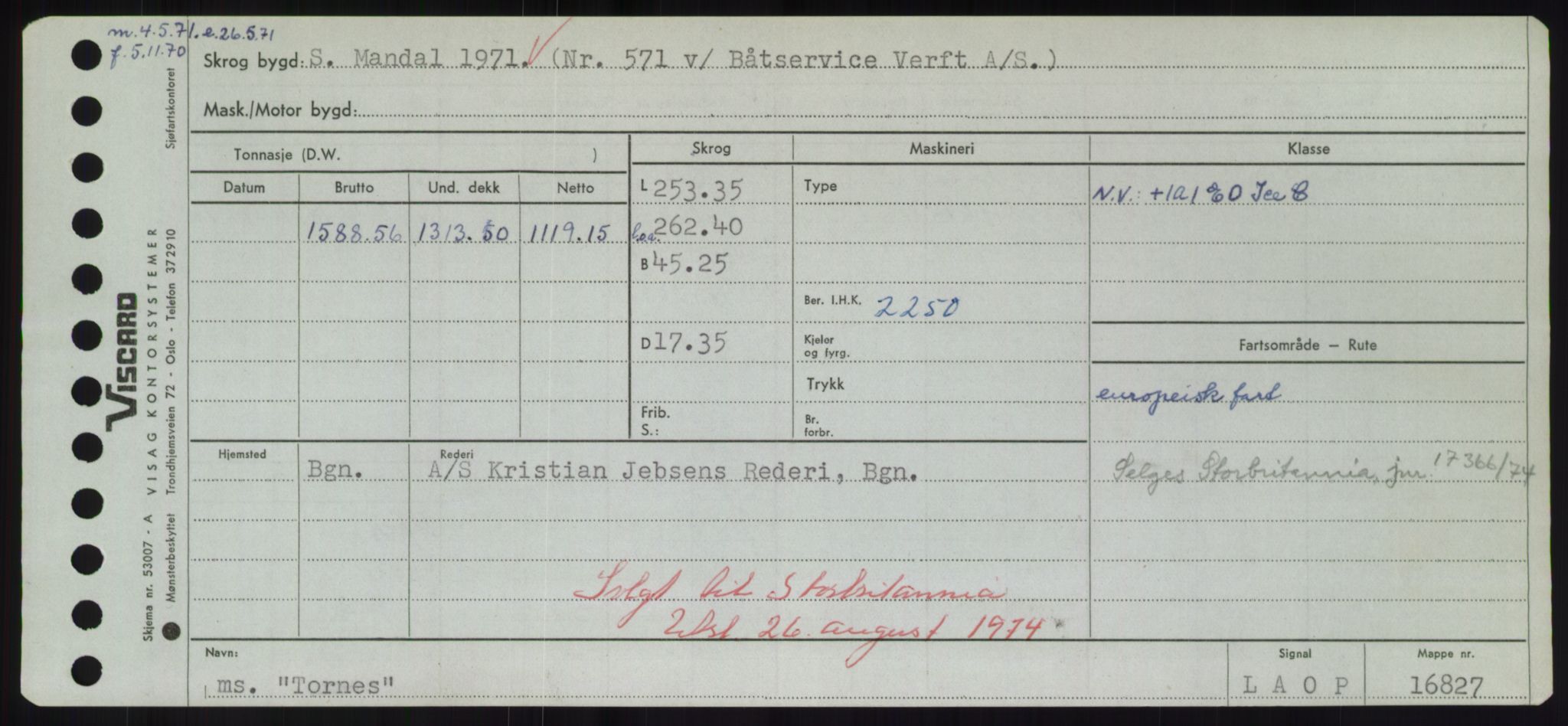 Sjøfartsdirektoratet med forløpere, Skipsmålingen, AV/RA-S-1627/H/Hd/L0039: Fartøy, Ti-Tø, p. 341