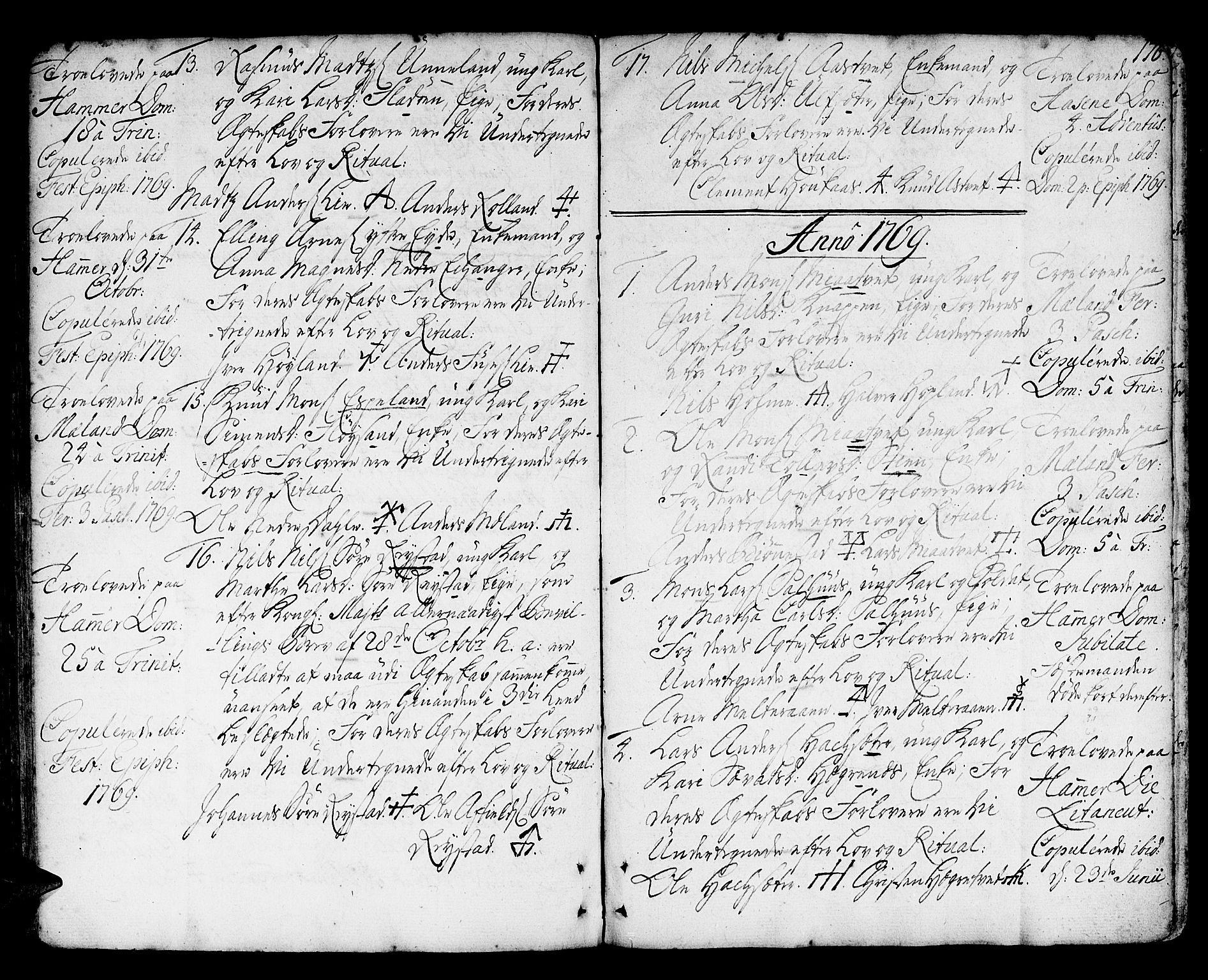 Hamre sokneprestembete, SAB/A-75501/H/Ha/Haa/Haaa/L0007: Parish register (official) no. A 7, 1762-1777, p. 176