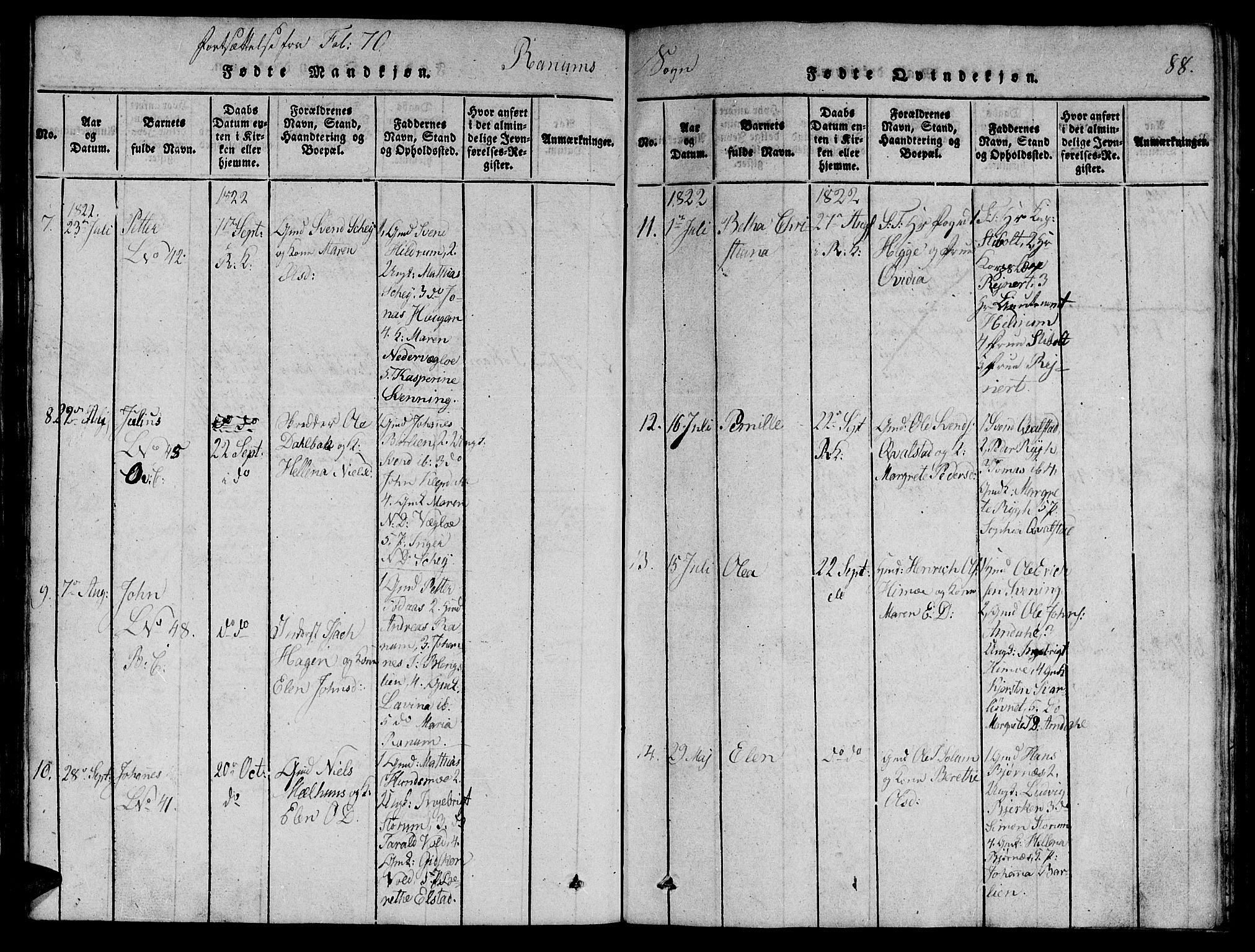 Ministerialprotokoller, klokkerbøker og fødselsregistre - Nord-Trøndelag, SAT/A-1458/764/L0546: Parish register (official) no. 764A06 /1, 1816-1823, p. 88