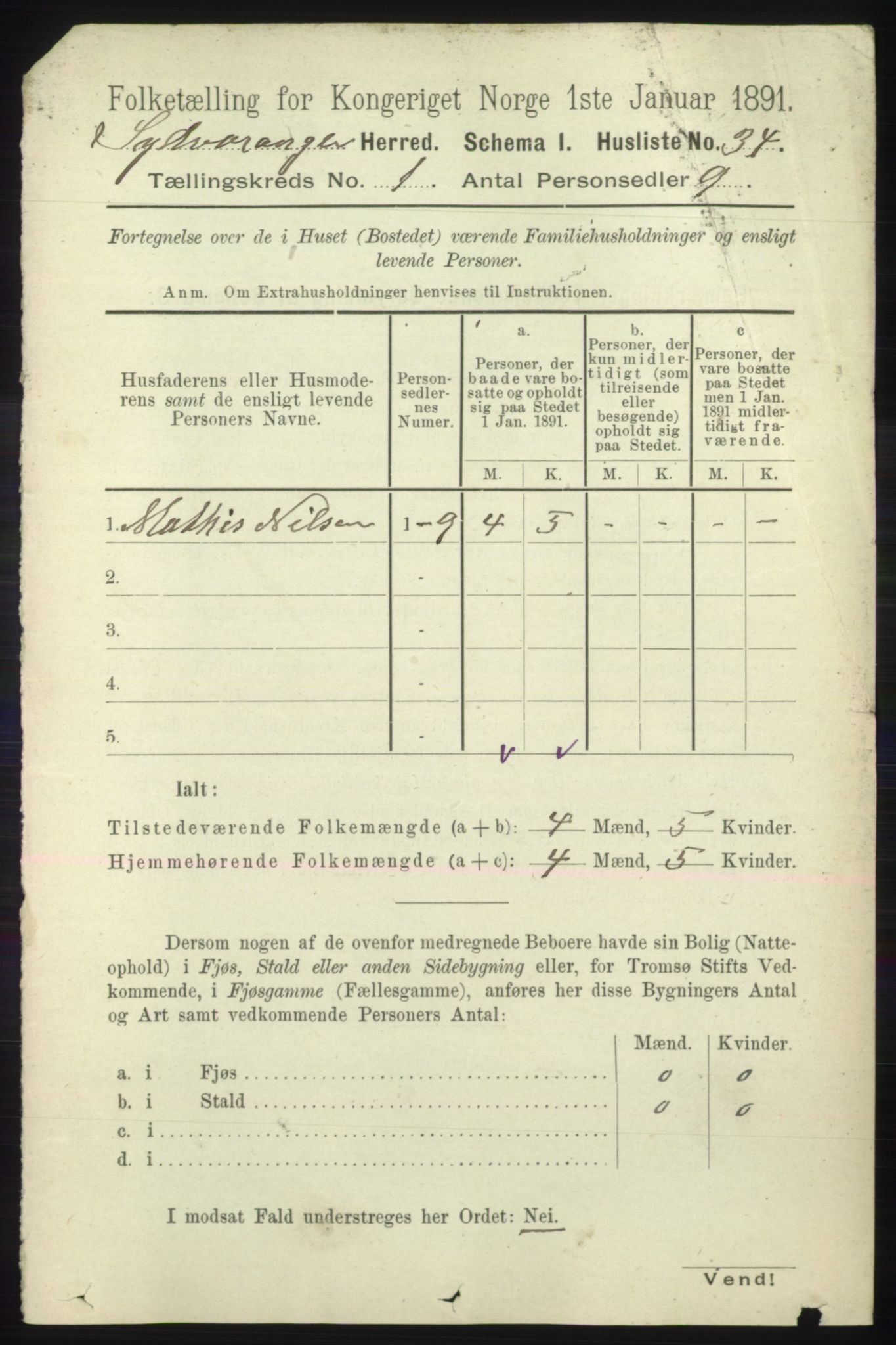 RA, 1891 census for 2030 Sør-Varanger, 1891, p. 54