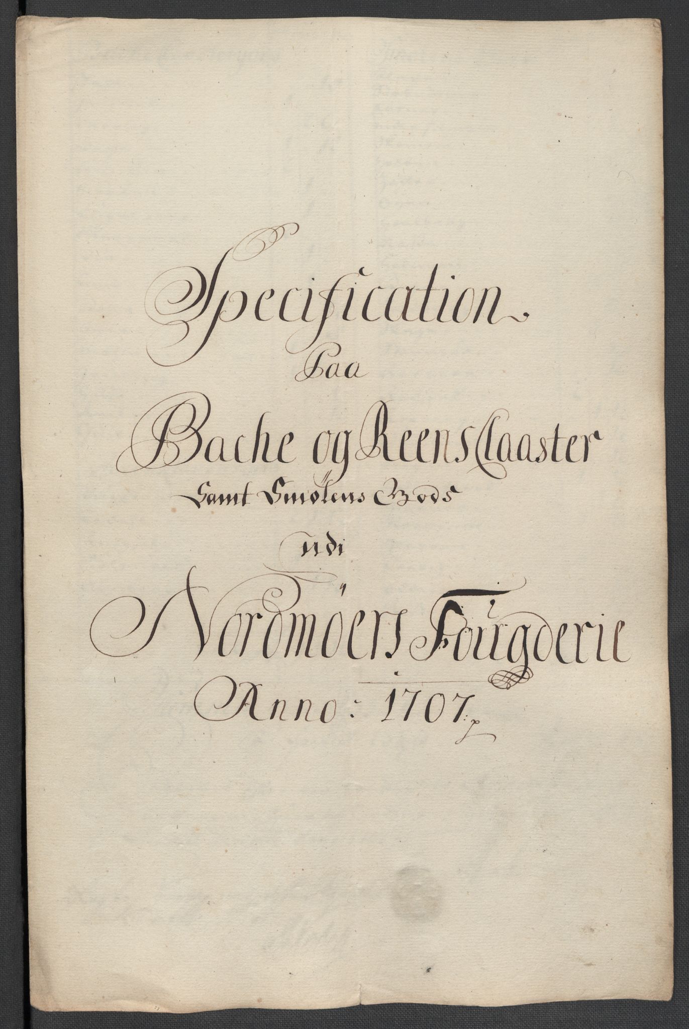 Rentekammeret inntil 1814, Reviderte regnskaper, Fogderegnskap, AV/RA-EA-4092/R56/L3742: Fogderegnskap Nordmøre, 1706-1707, p. 300