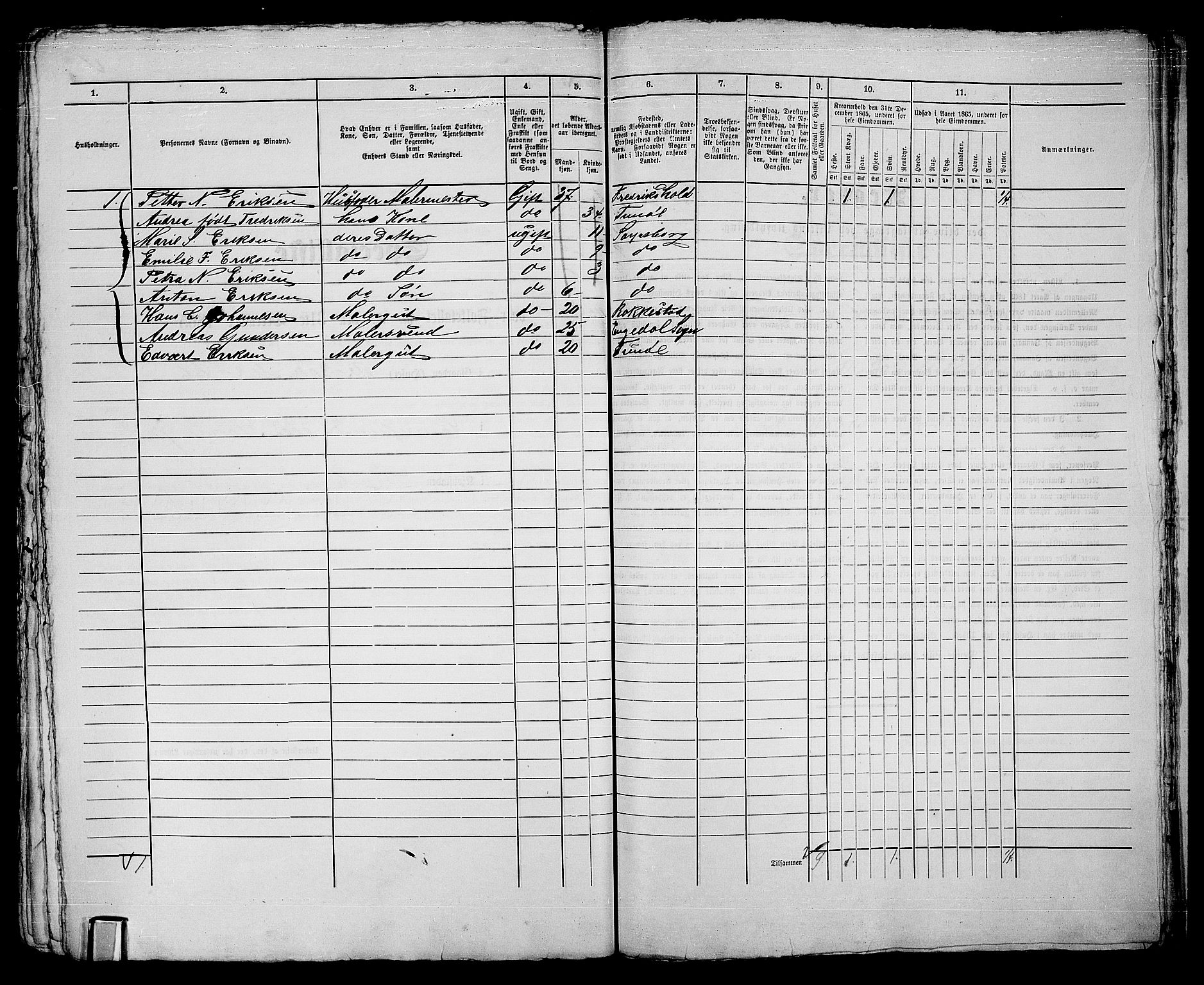 RA, 1865 census for Sarpsborg, 1865, p. 558