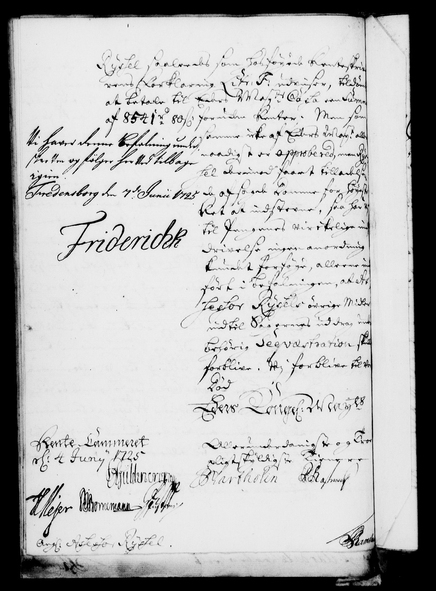 Rentekammeret, Kammerkanselliet, RA/EA-3111/G/Gf/Gfa/L0008: Norsk relasjons- og resolusjonsprotokoll (merket RK 52.8), 1725, p. 473