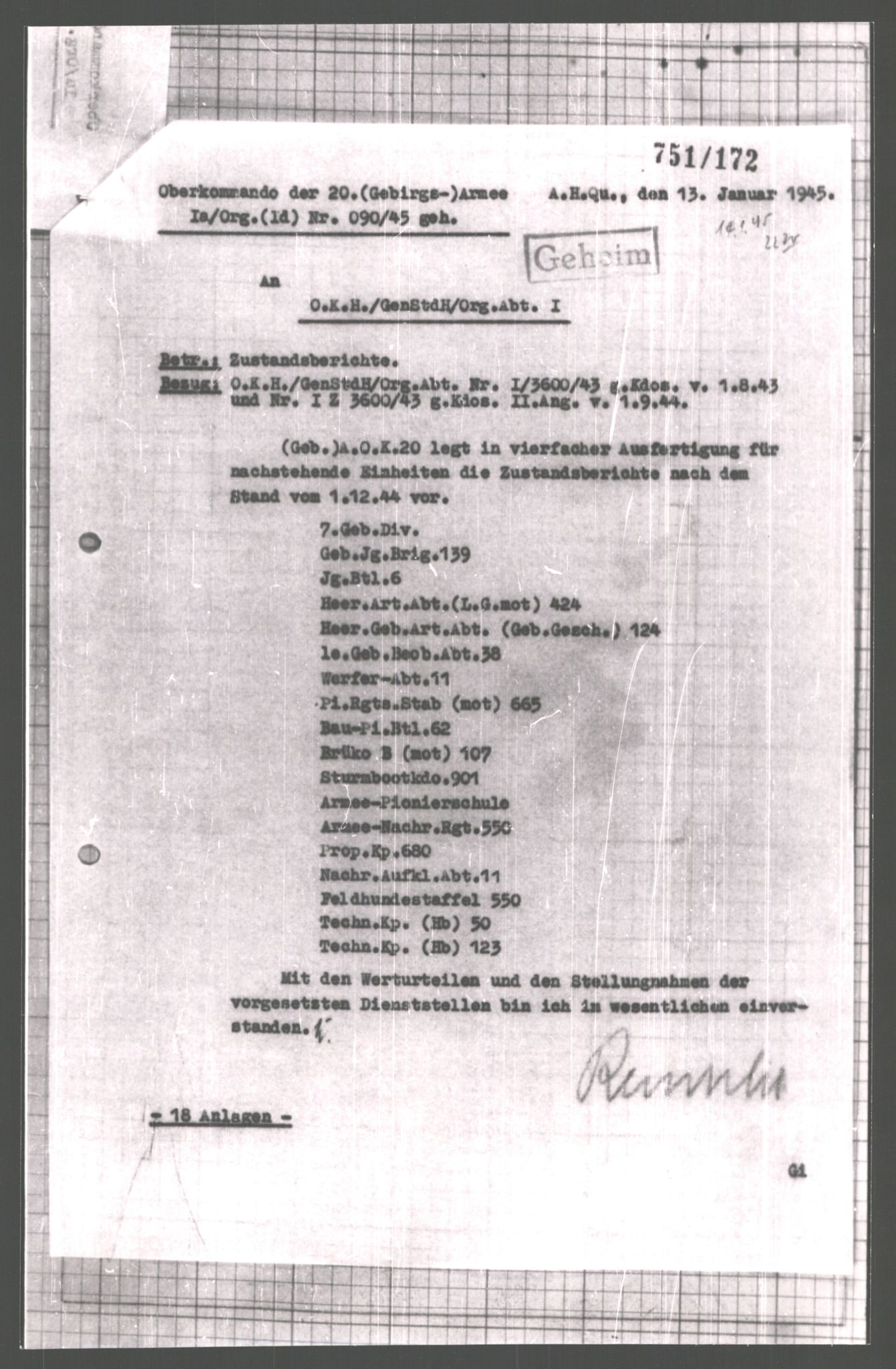 Forsvarets Overkommando. 2 kontor. Arkiv 11.4. Spredte tyske arkivsaker, AV/RA-RAFA-7031/D/Dar/Dara/L0006: Krigsdagbøker for 20. Gebirgs-Armee-Oberkommando (AOK 20), 1945, p. 529