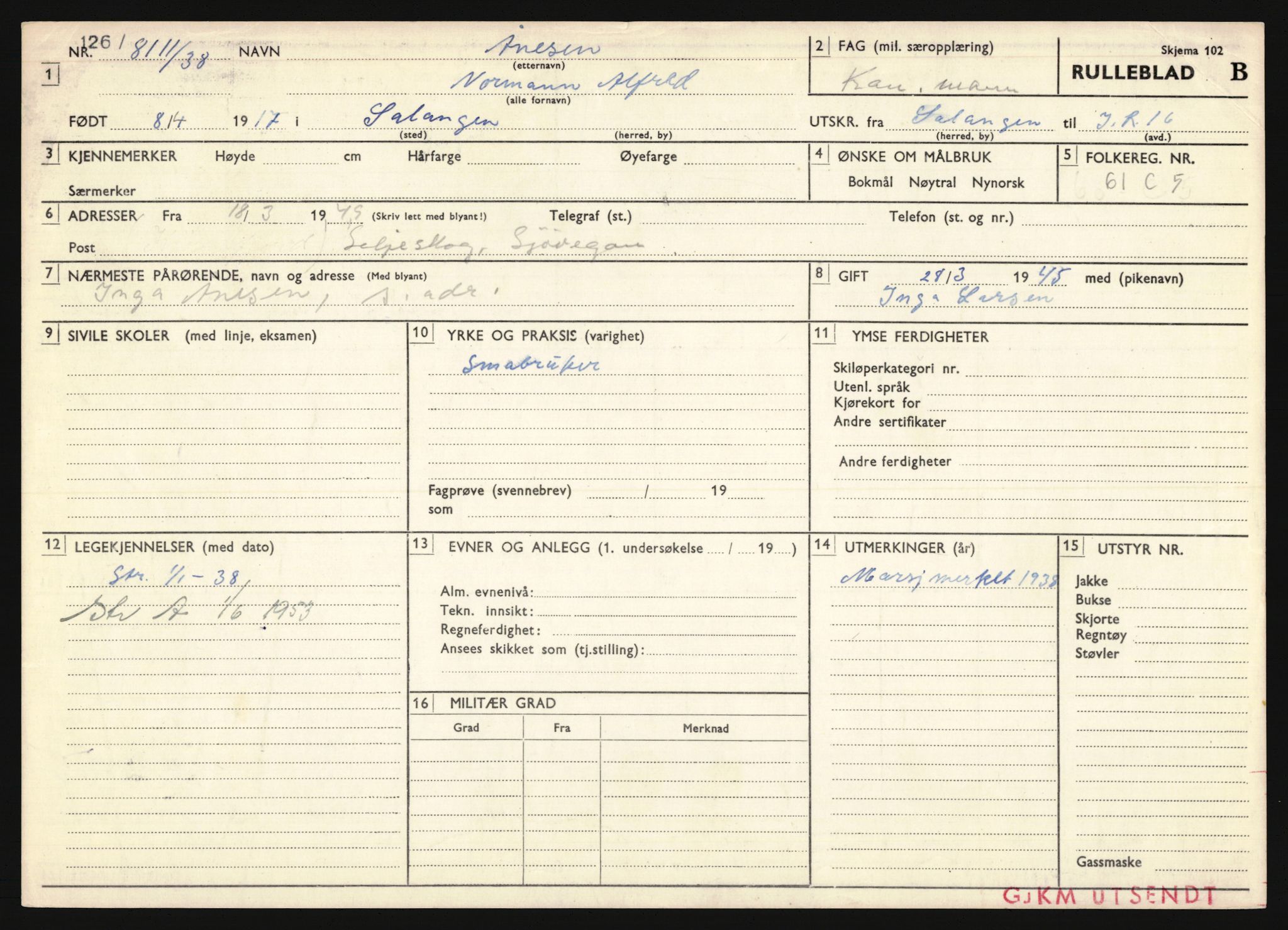 Forsvaret, Troms infanteriregiment nr. 16, AV/RA-RAFA-3146/P/Pa/L0022: Rulleblad for regimentets menige mannskaper, årsklasse 1938, 1938, p. 1711