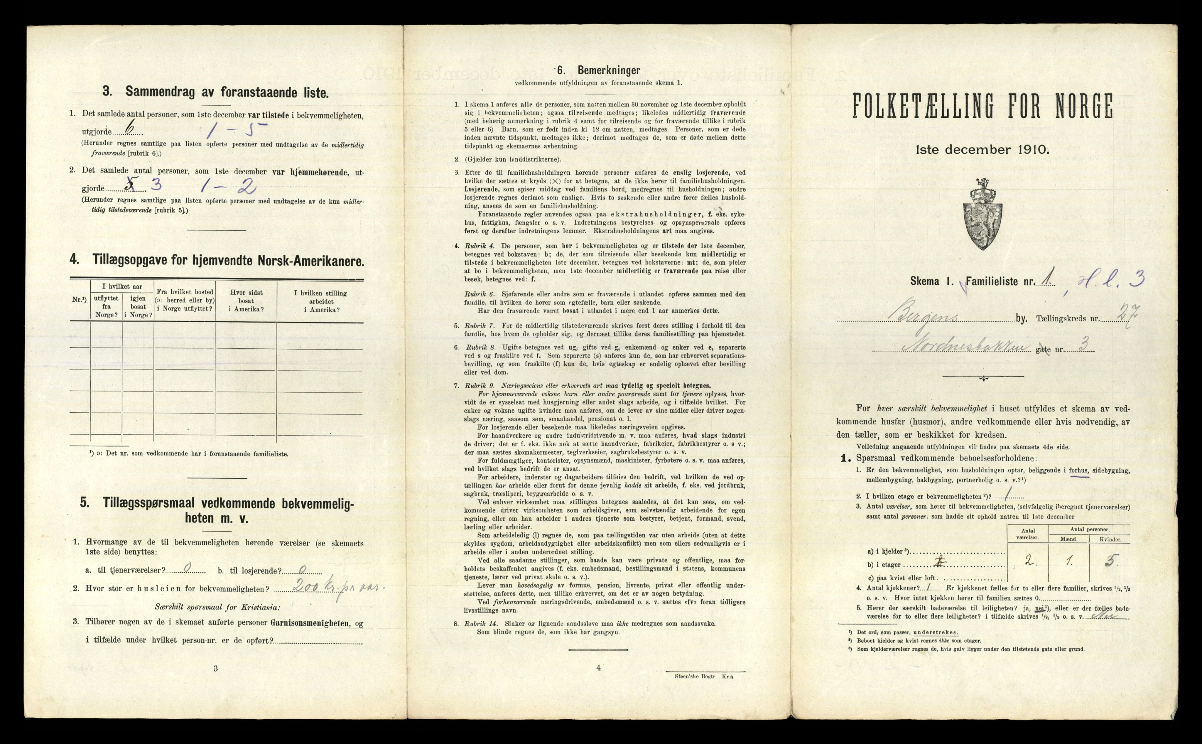 RA, 1910 census for Bergen, 1910, p. 8677