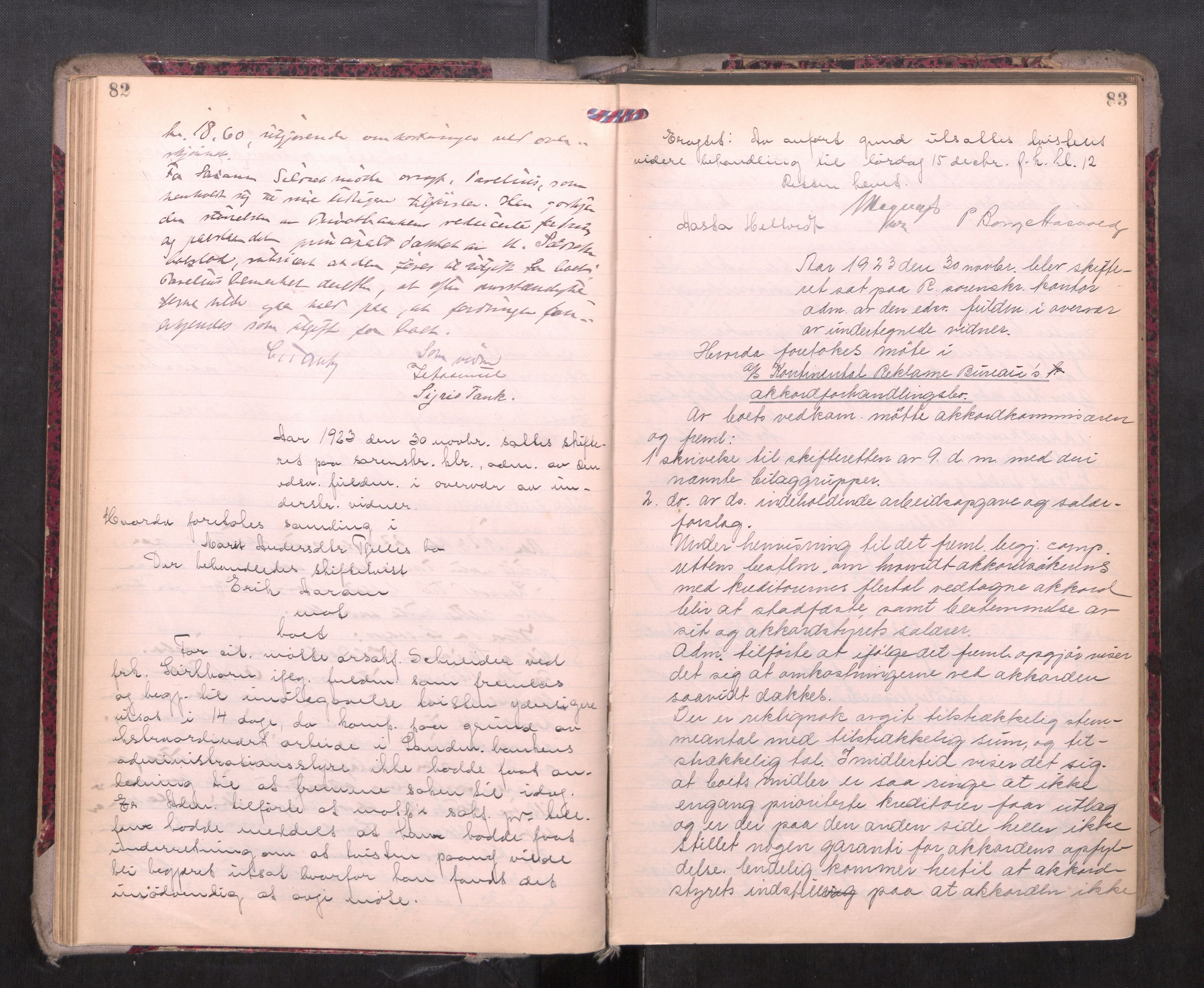 Romsdal sorenskriveri, AV/SAT-A-4149/1/3/3B/L0010: Skiftebehandlingsprotokoll, 1923-1925, p. 82-83