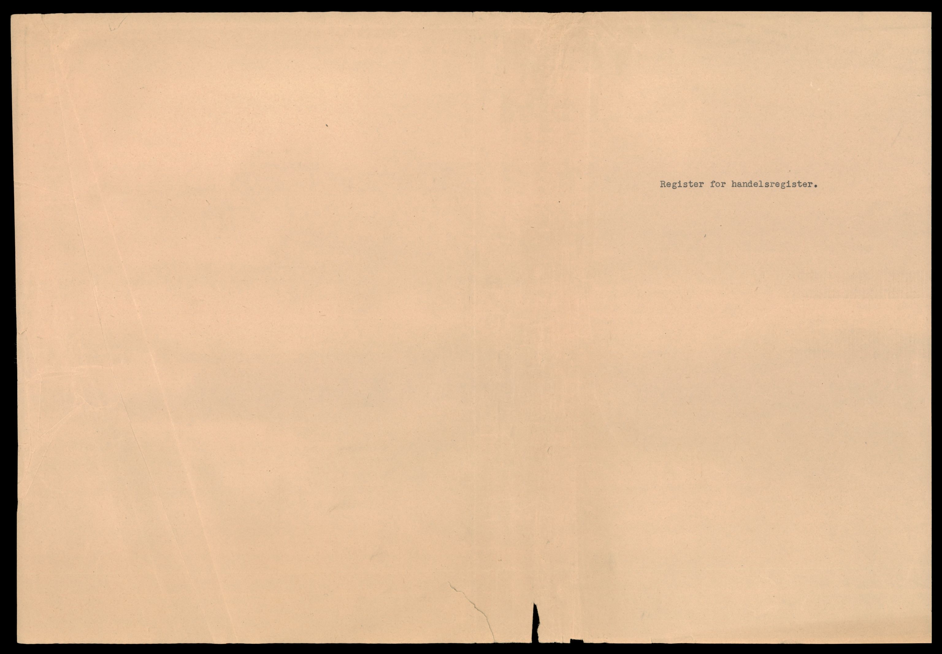 Fosen sorenskriveri, SAT/A-1107/2/J/Jc/Jcf/L0001: Register til handelsregisteret, 1944-1990, p. 1