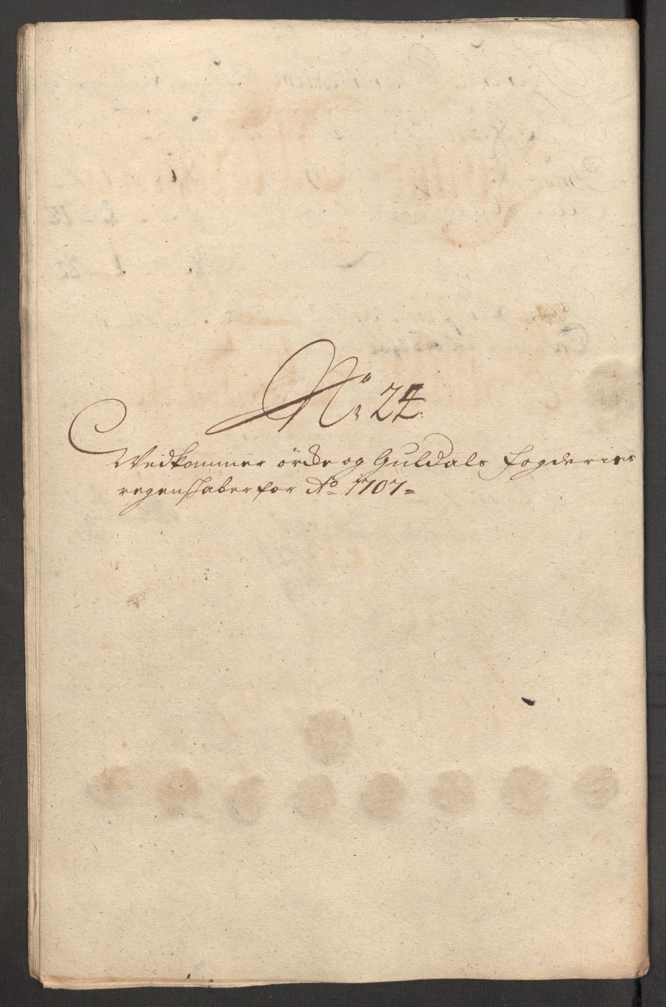 Rentekammeret inntil 1814, Reviderte regnskaper, Fogderegnskap, AV/RA-EA-4092/R60/L3957: Fogderegnskap Orkdal og Gauldal, 1707, p. 329