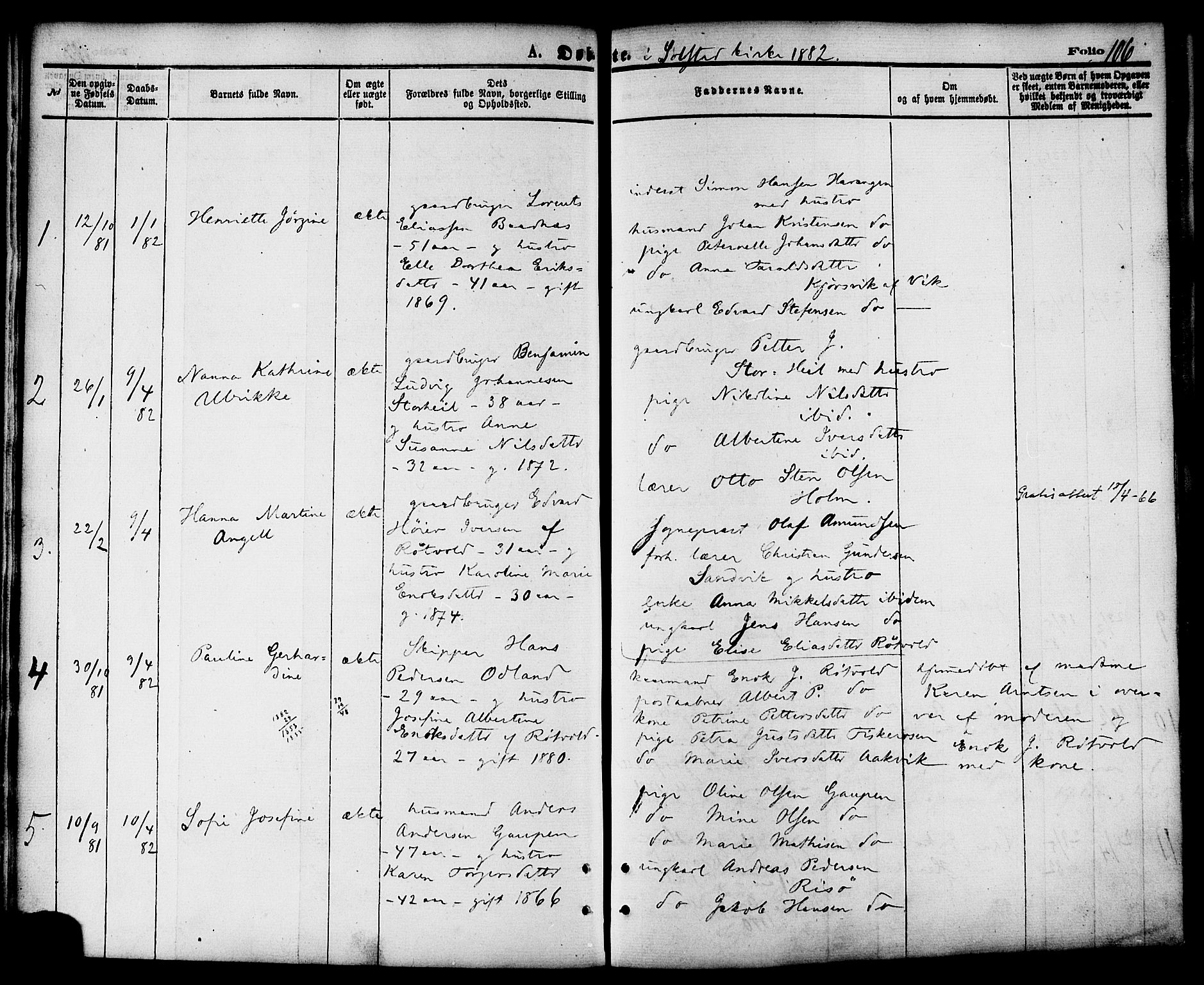 Ministerialprotokoller, klokkerbøker og fødselsregistre - Nordland, SAT/A-1459/810/L0149: Parish register (official) no. 810A09 /2, 1874-1884, p. 106