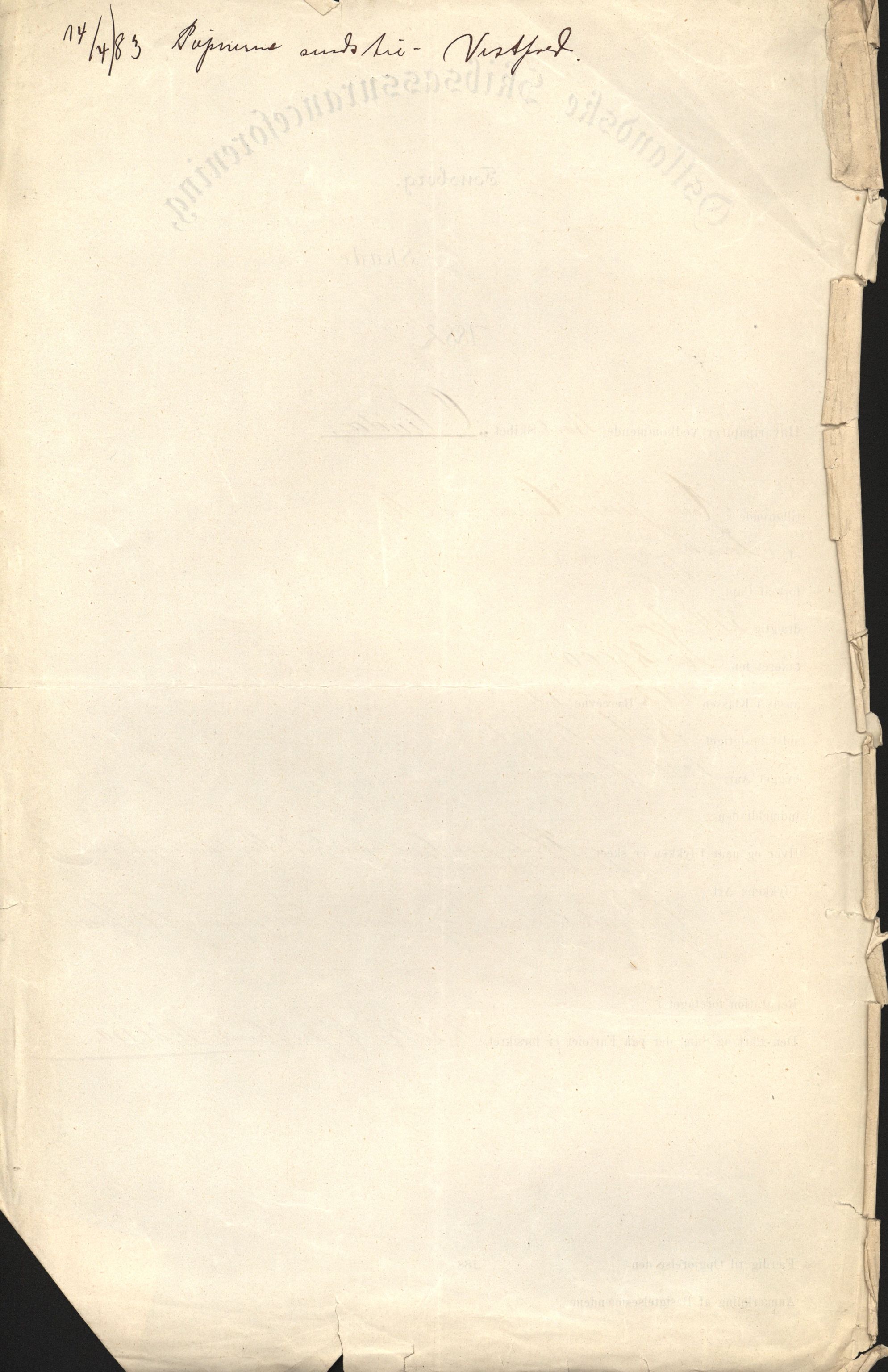 Pa 63 - Østlandske skibsassuranceforening, VEMU/A-1079/G/Ga/L0014/0009: Havaridokumenter / Peter, Olinda, Prinds Chr. August, Poseidon, 1882, p. 3