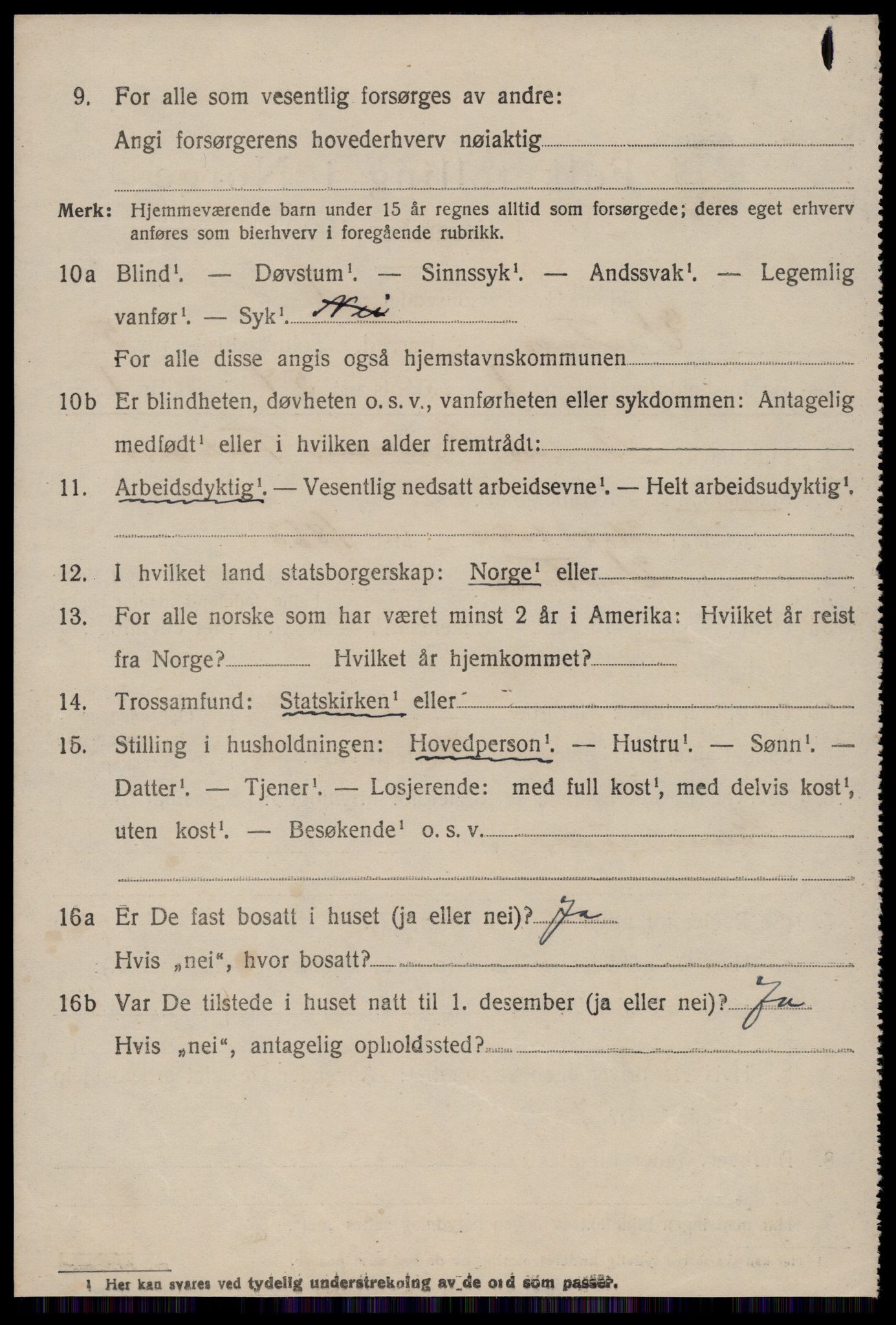 SAT, 1920 census for Vestnes, 1920, p. 3930