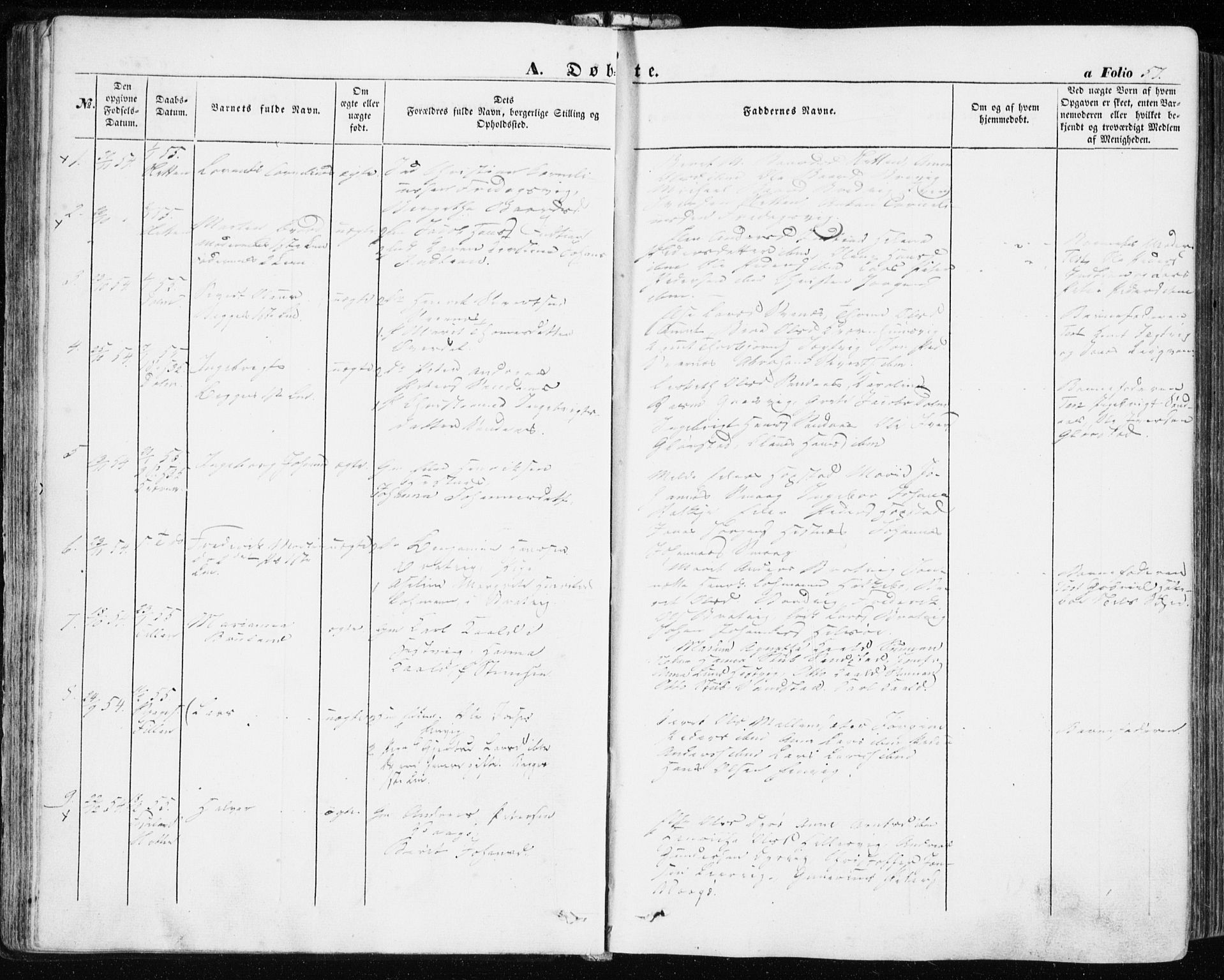 Ministerialprotokoller, klokkerbøker og fødselsregistre - Sør-Trøndelag, SAT/A-1456/634/L0530: Parish register (official) no. 634A06, 1852-1860, p. 57