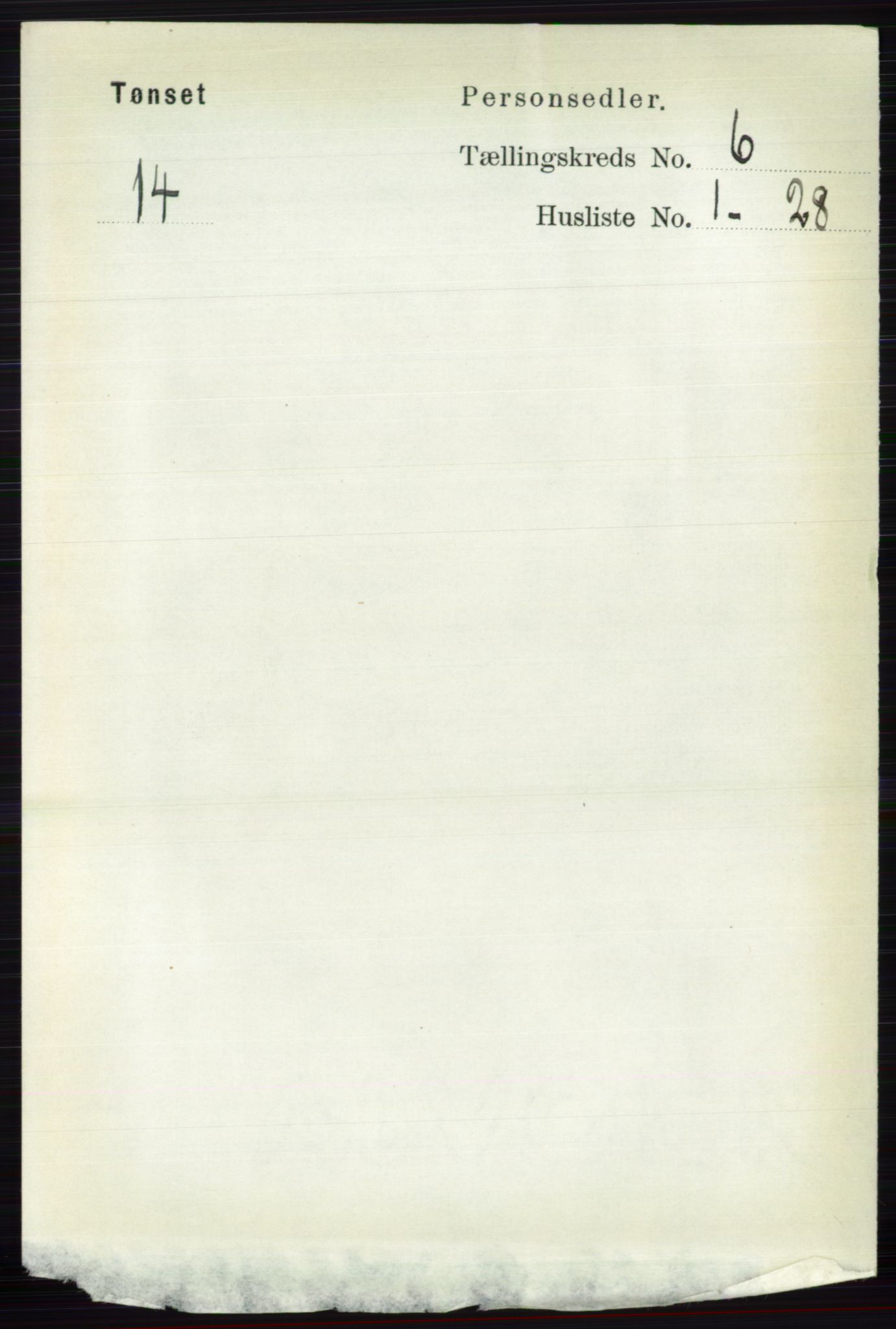 RA, 1891 census for 0437 Tynset, 1891, p. 1463