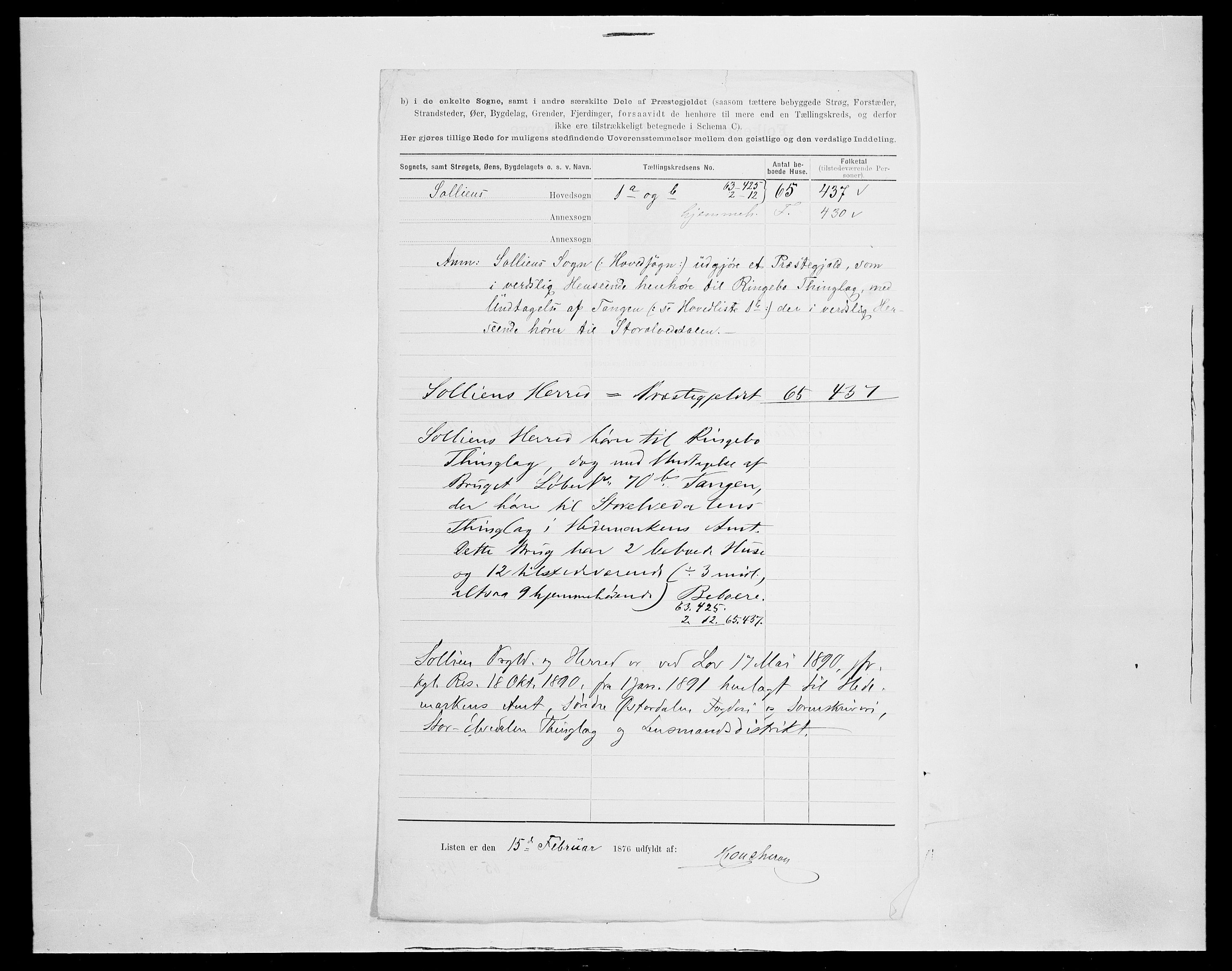 SAH, 1875 census for 0431P Sollia, 1875, p. 6