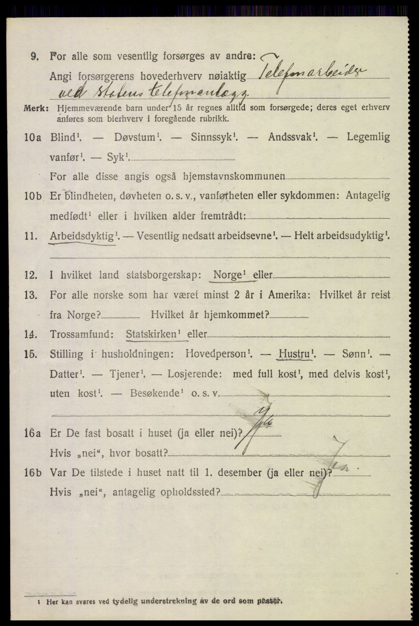 SAH, 1920 census for Lunner, 1920, p. 9444