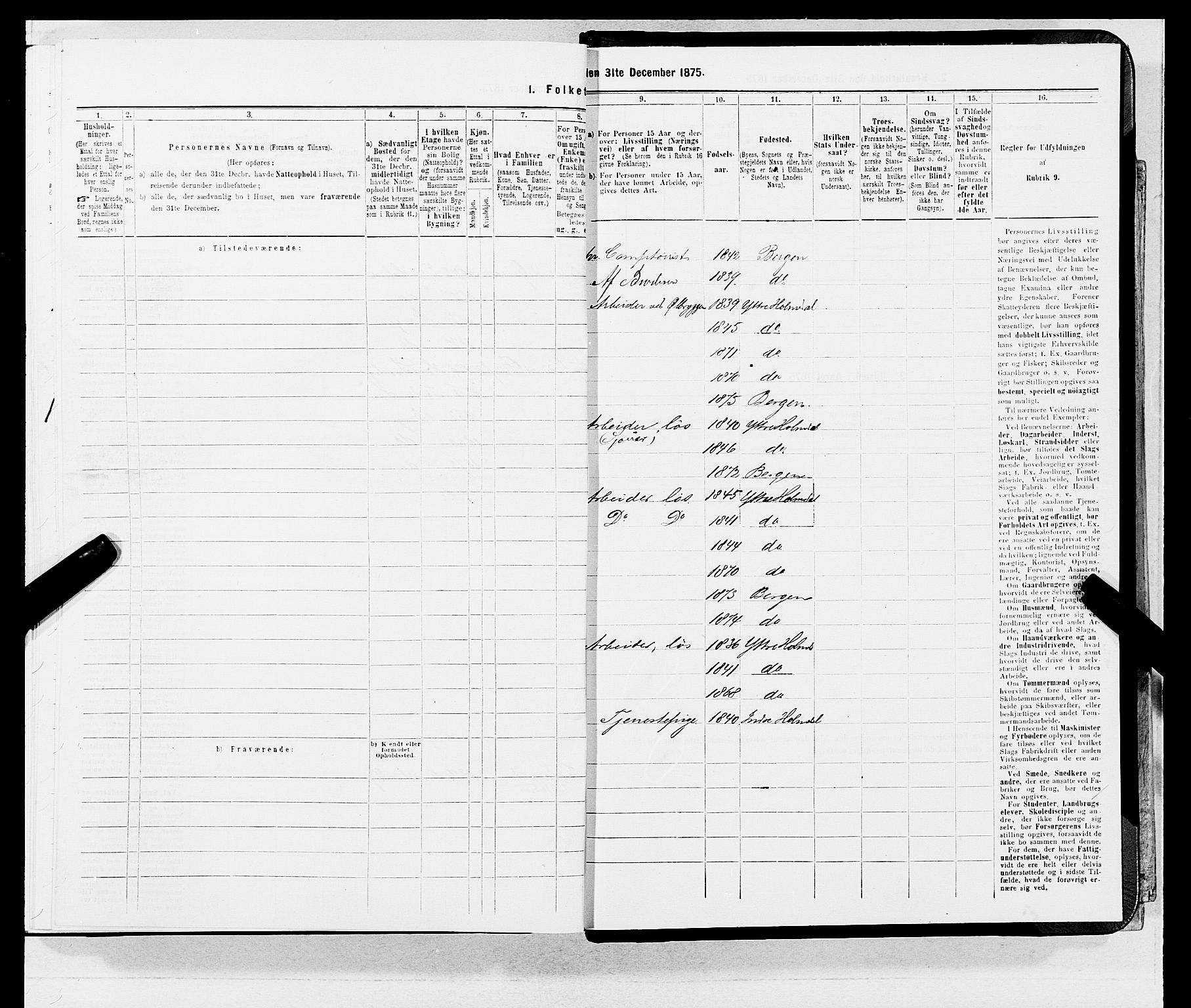 SAB, 1875 census for 1301 Bergen, 1875, p. 4316