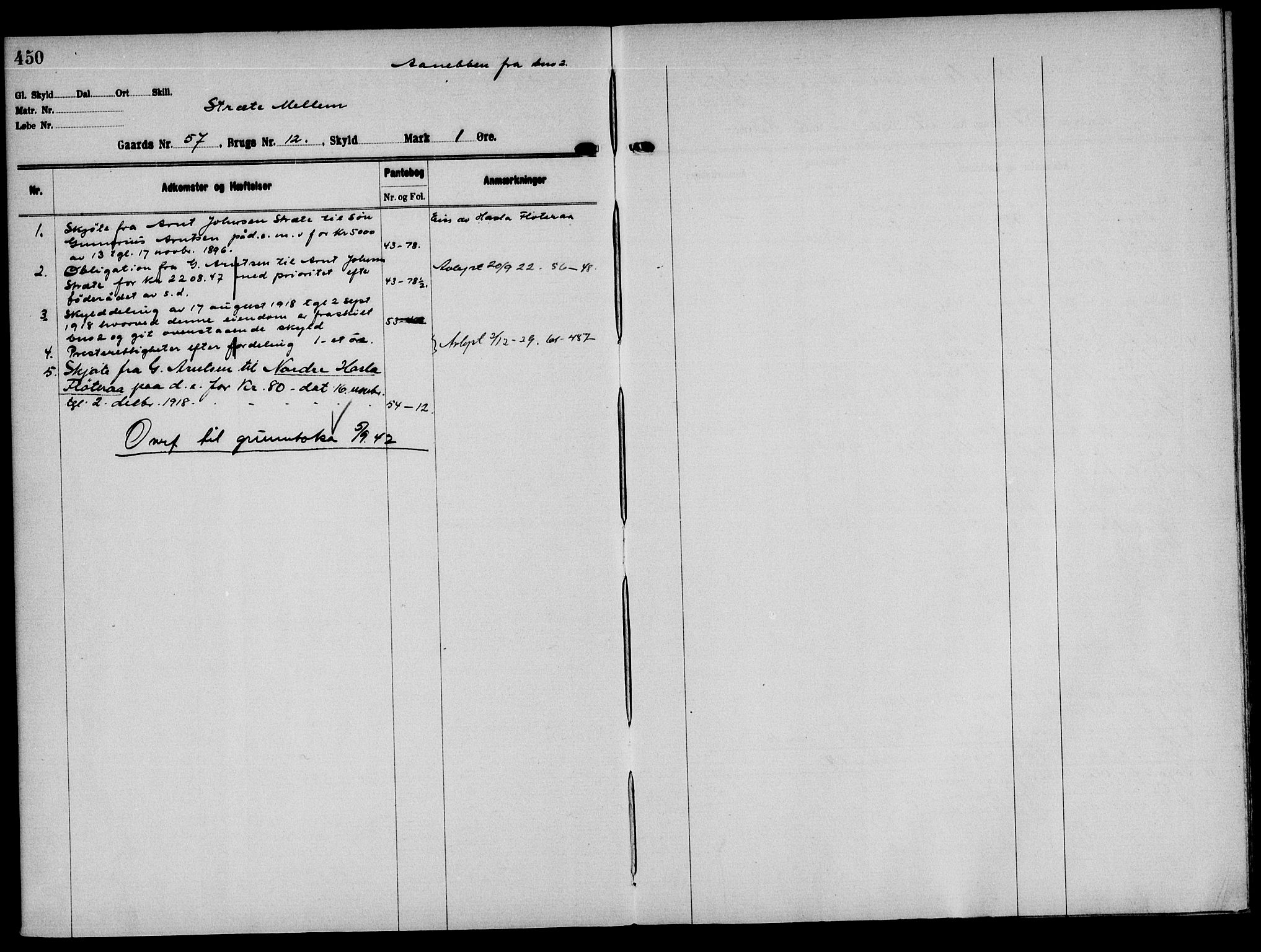 Solør tingrett, AV/SAH-TING-008/H/Ha/Hak/L0004: Mortgage register no. IV, 1900-1935, p. 450