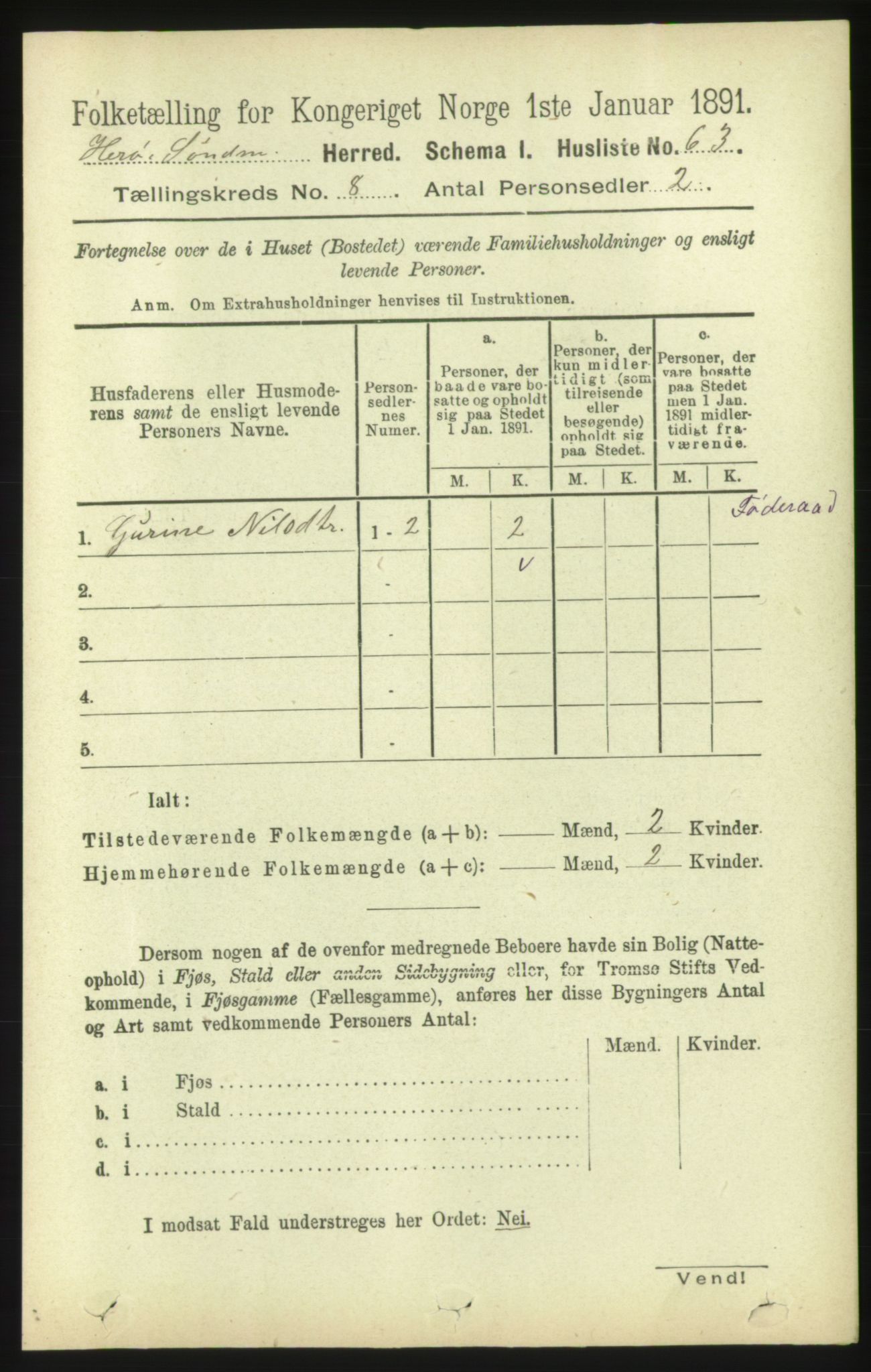 RA, 1891 census for 1515 Herøy, 1891, p. 3249