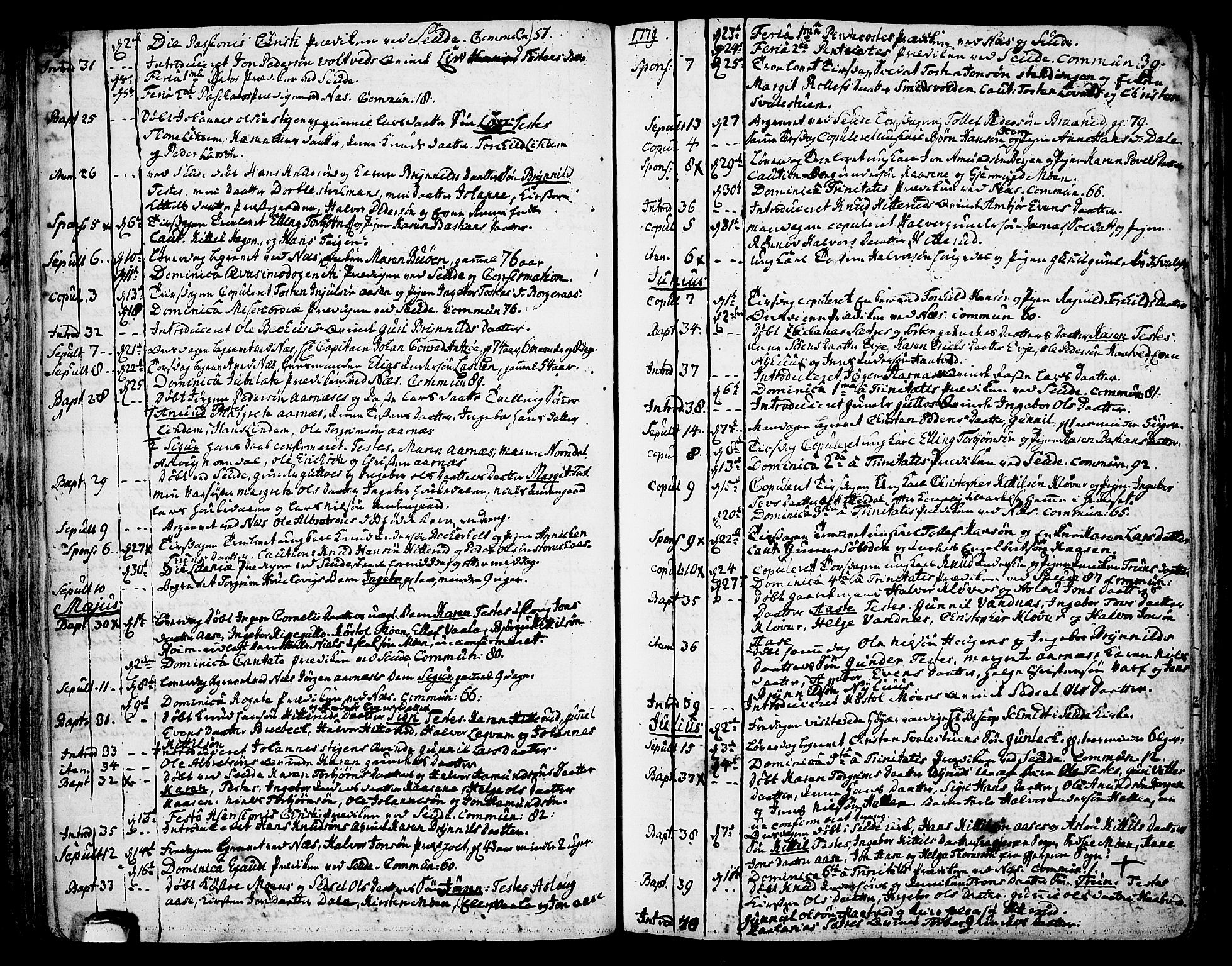 Sauherad kirkebøker, AV/SAKO-A-298/F/Fa/L0004: Parish register (official) no. I 4, 1767-1814