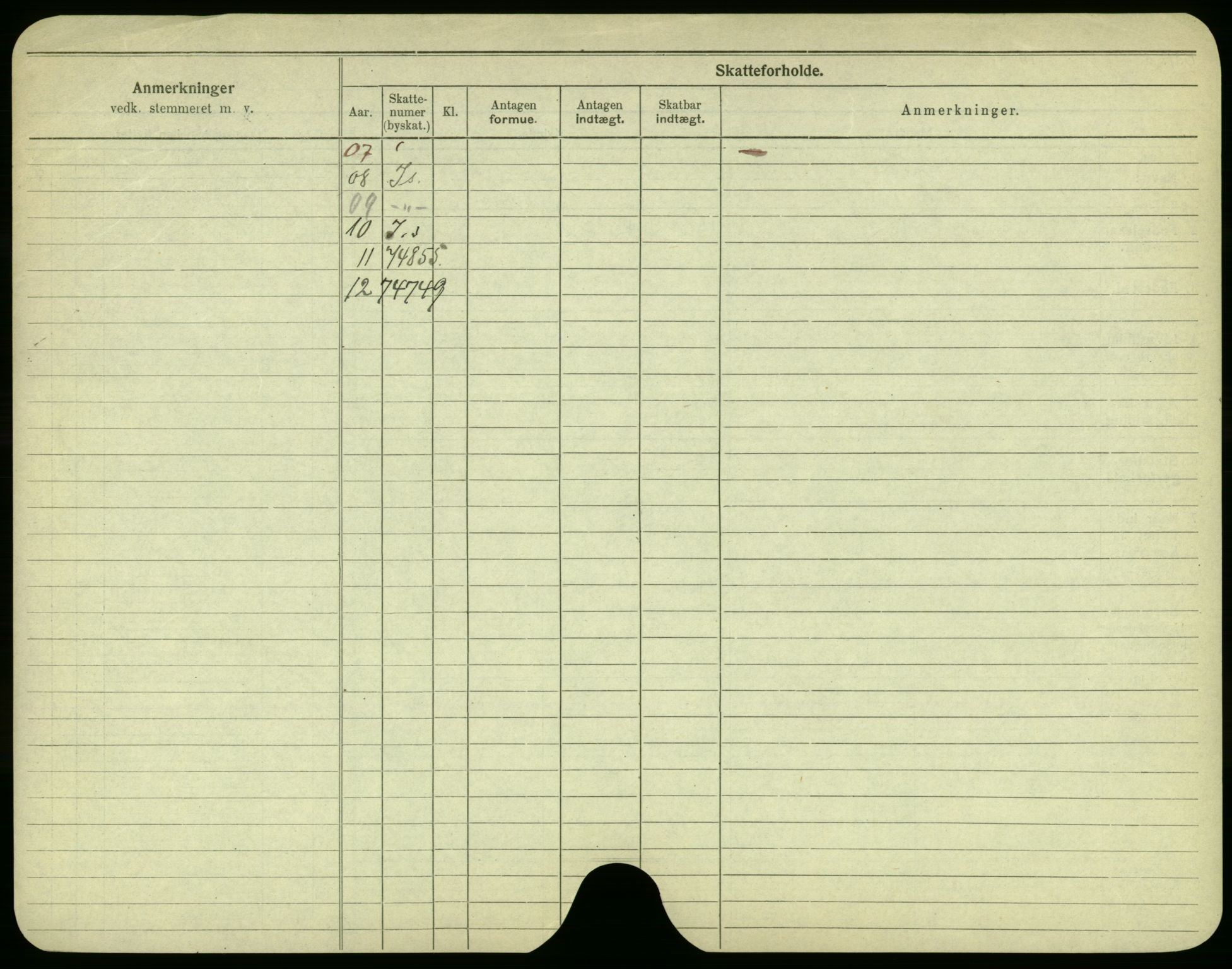 Oslo folkeregister, Registerkort, SAO/A-11715/F/Fa/Fac/L0005: Menn, 1906-1914, p. 175b