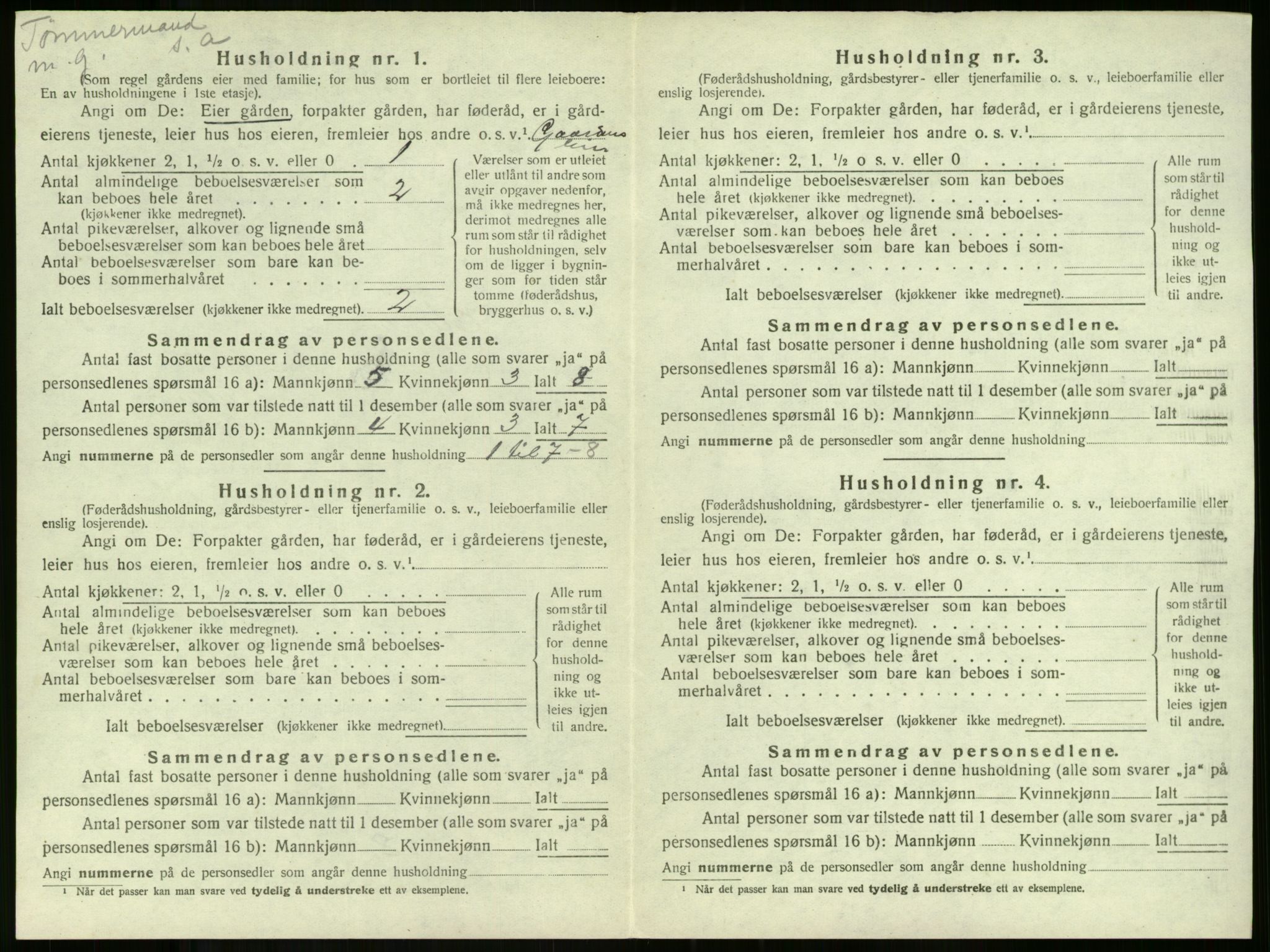 SAKO, 1920 census for Andebu, 1920, p. 238