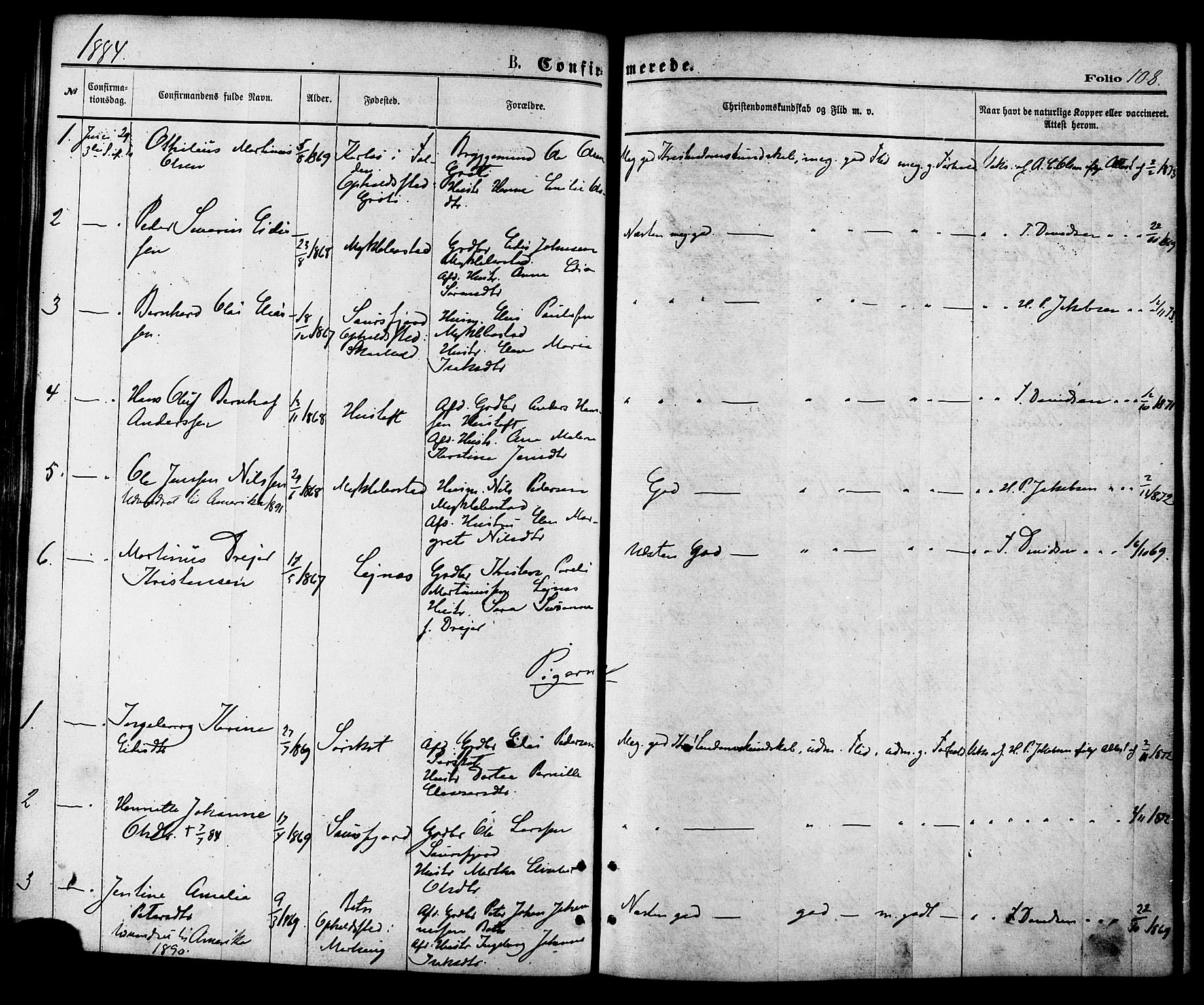 Ministerialprotokoller, klokkerbøker og fødselsregistre - Nordland, AV/SAT-A-1459/857/L0821: Parish register (official) no. 857A01, 1875-1889, p. 108