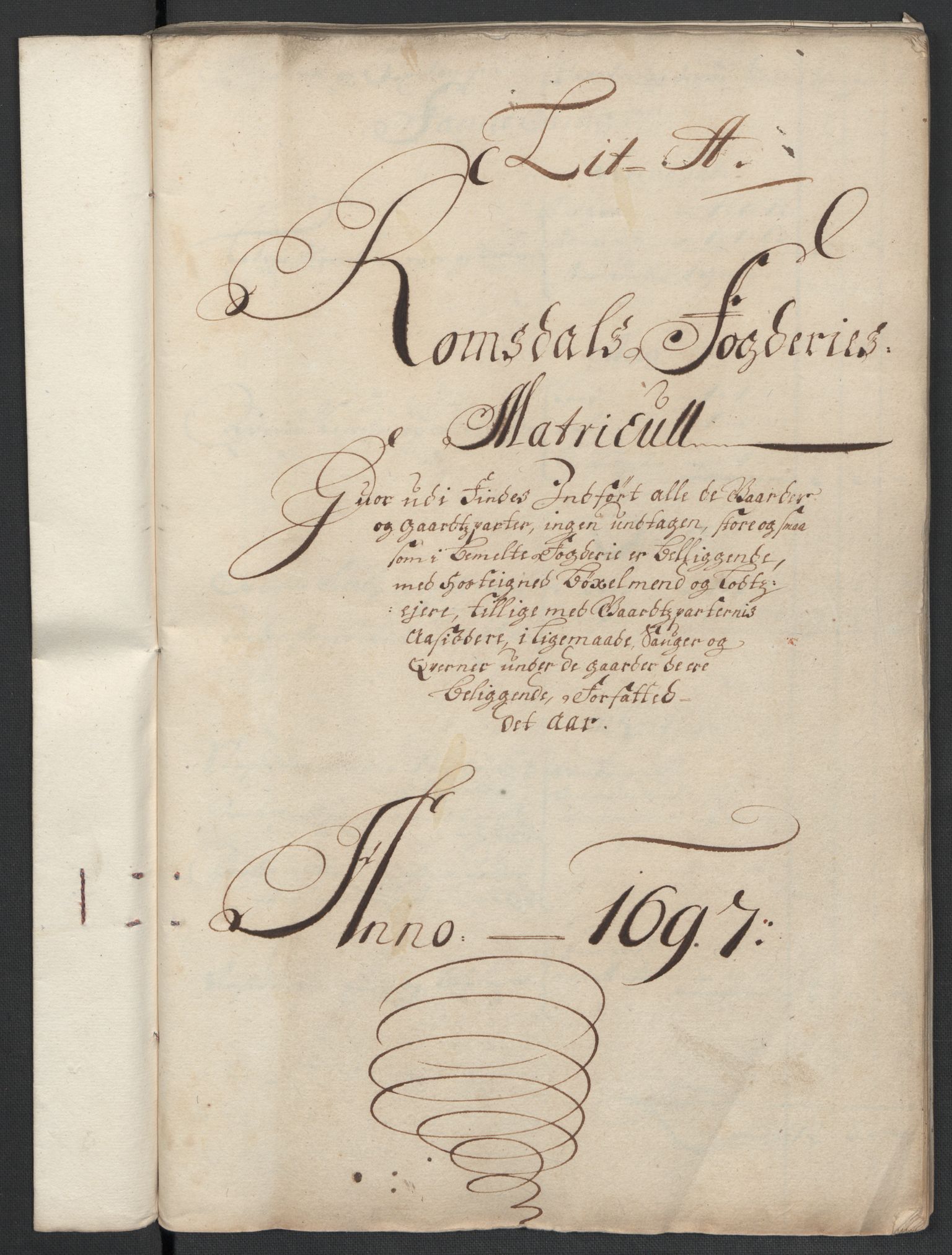 Rentekammeret inntil 1814, Reviderte regnskaper, Fogderegnskap, AV/RA-EA-4092/R55/L3653: Fogderegnskap Romsdal, 1697-1698, p. 11