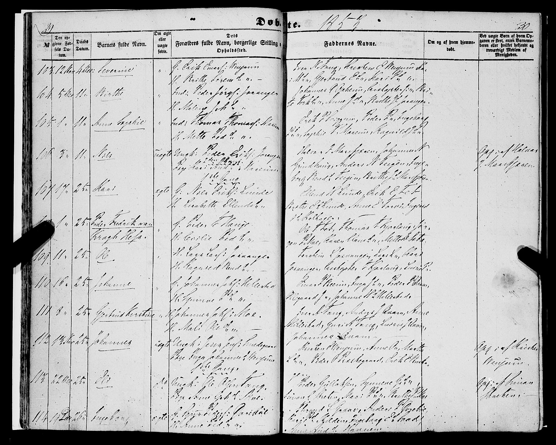 Hafslo sokneprestembete, AV/SAB-A-80301/H/Haa/Haaa/L0009: Parish register (official) no. A 9, 1852-1873, p. 29-30