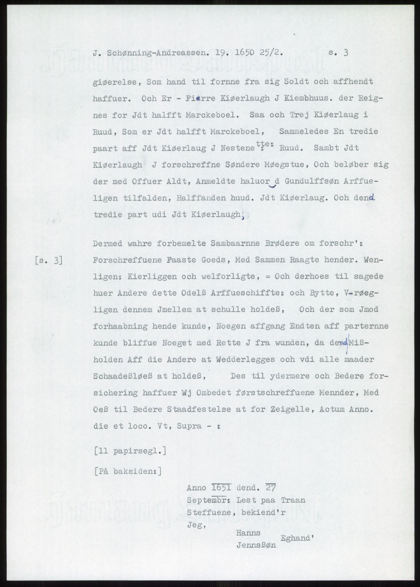 Samlinger til kildeutgivelse, Diplomavskriftsamlingen, RA/EA-4053/H/Ha, p. 142