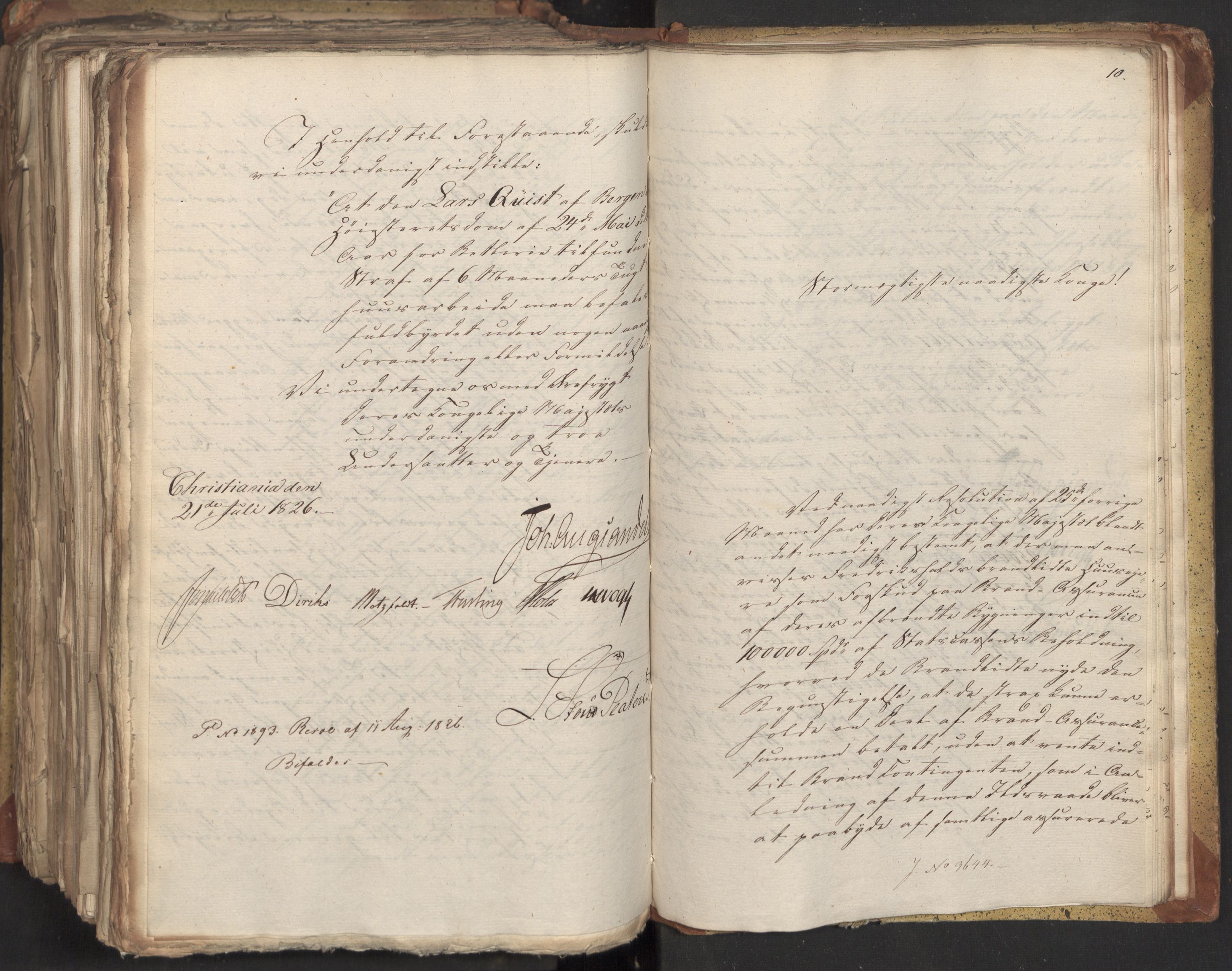 Statsrådsavdelingen i Stockholm, AV/RA-S-1003/D/Da/L0047: Regjeringsinnstillinger nr. 3501-3659, 1826, p. 461