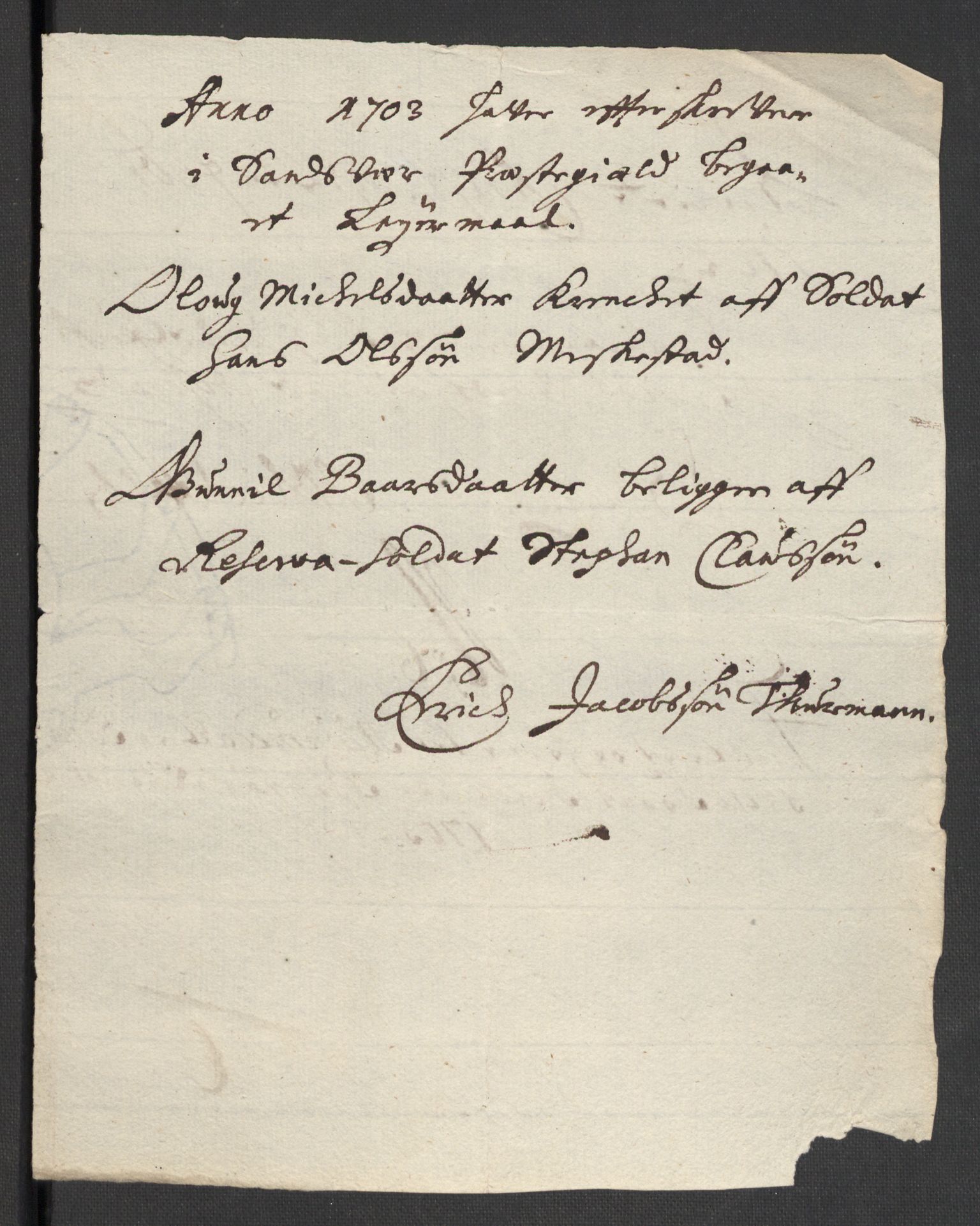 Rentekammeret inntil 1814, Reviderte regnskaper, Fogderegnskap, RA/EA-4092/R24/L1581: Fogderegnskap Numedal og Sandsvær, 1703, p. 47