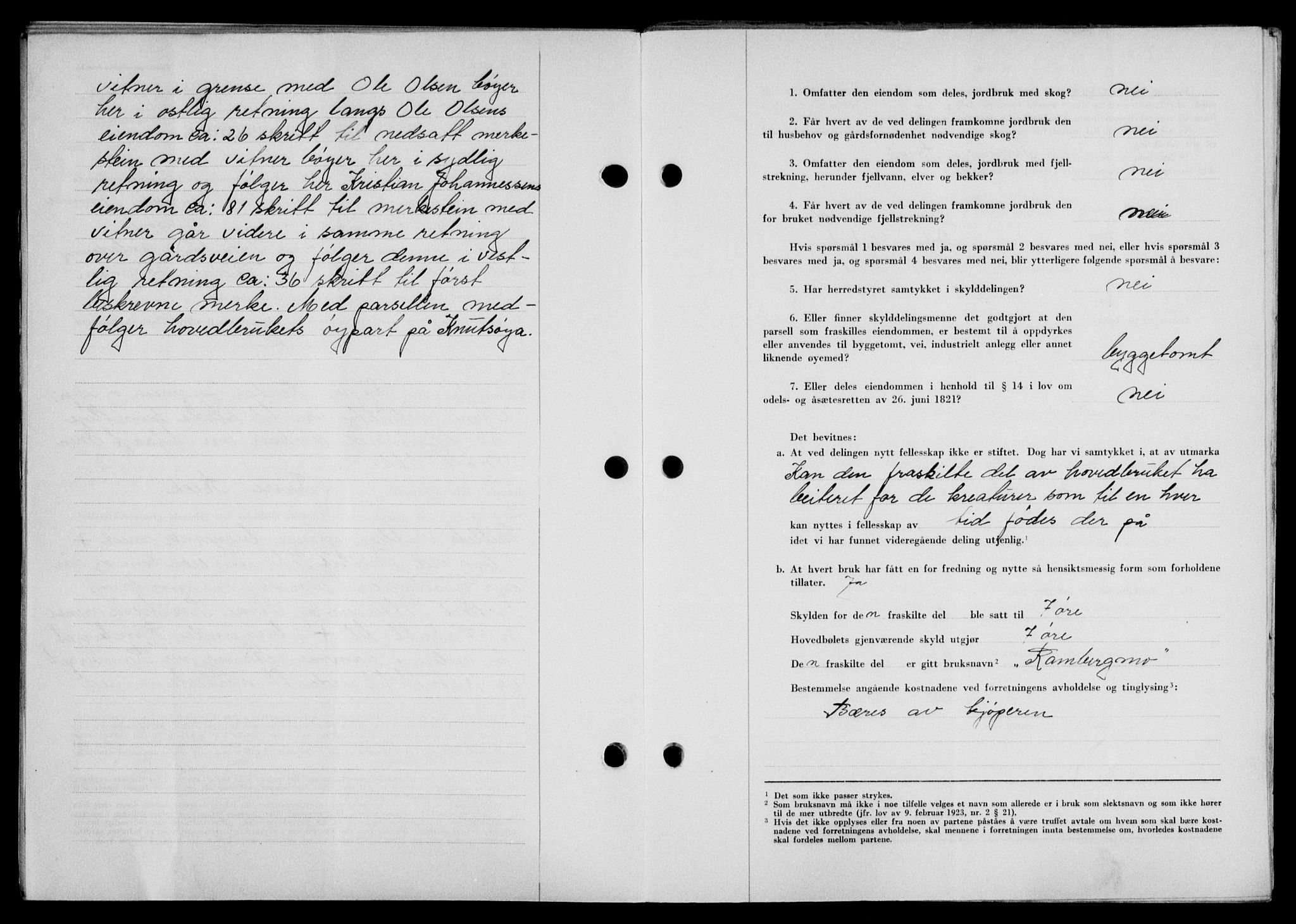 Lofoten sorenskriveri, SAT/A-0017/1/2/2C/L0022a: Mortgage book no. 22a, 1949-1950, Diary no: : 2966/1949